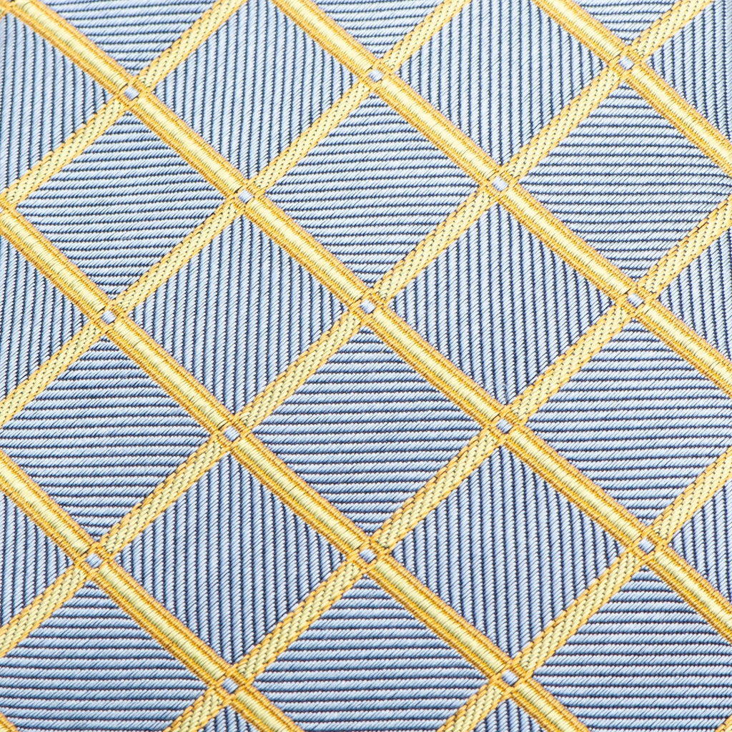 The Edward Tie (Gold Check Men's Tie)