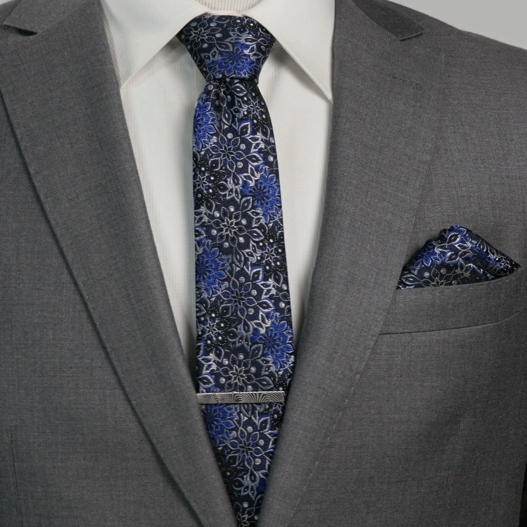 Kaleido Floral Navy Men's Tie