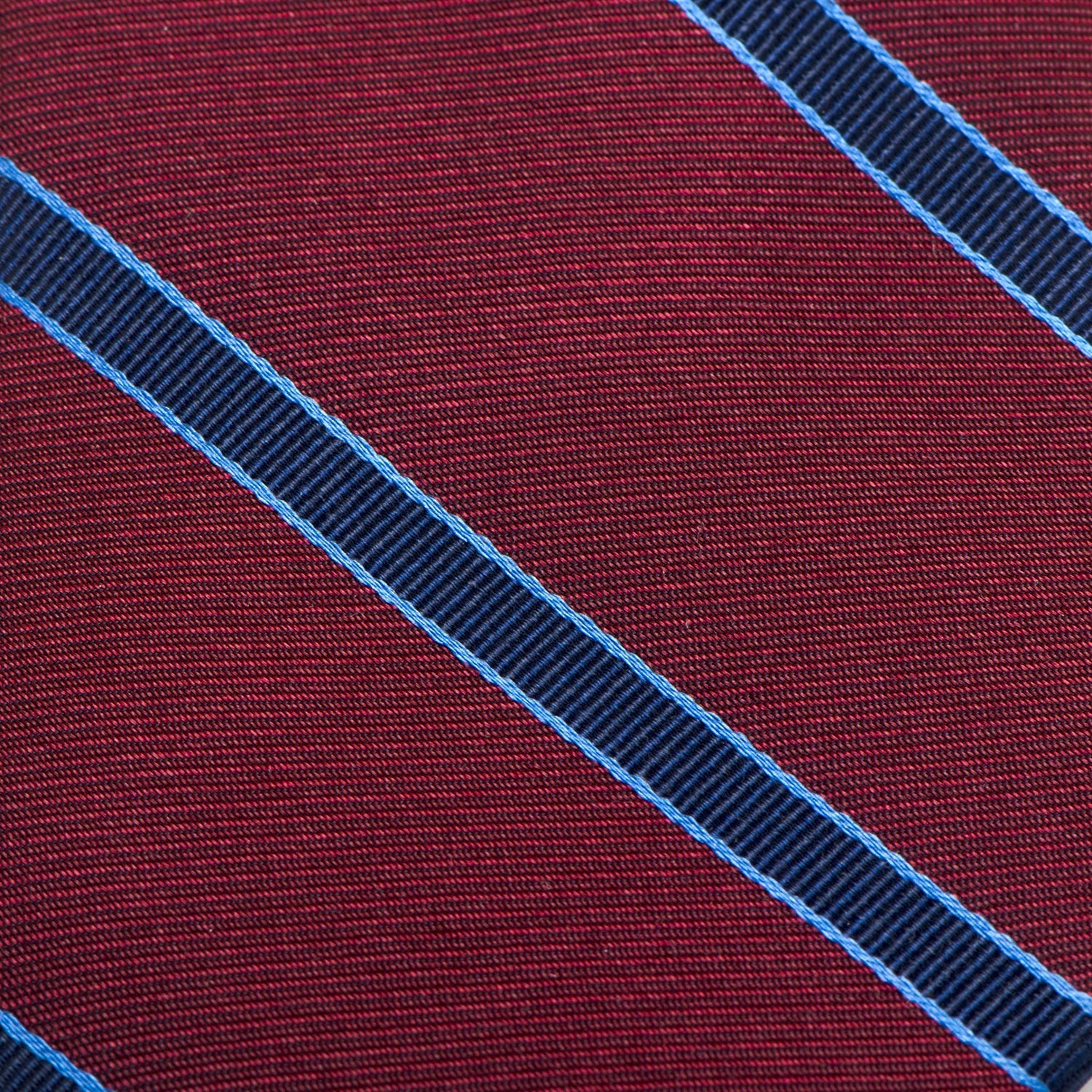 The Phillip Tie (Burgundy Stripe Men's Tie)