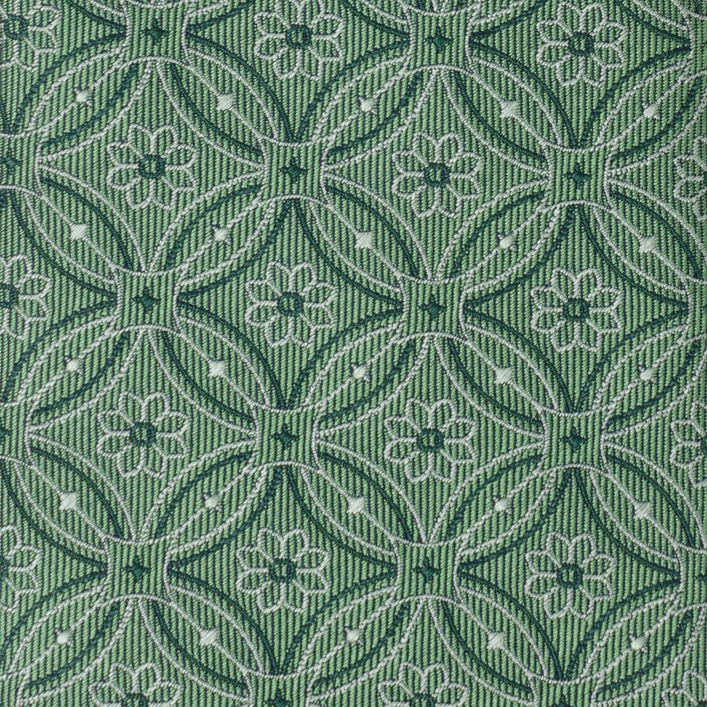 Watercress Green Tiled Men's Tie