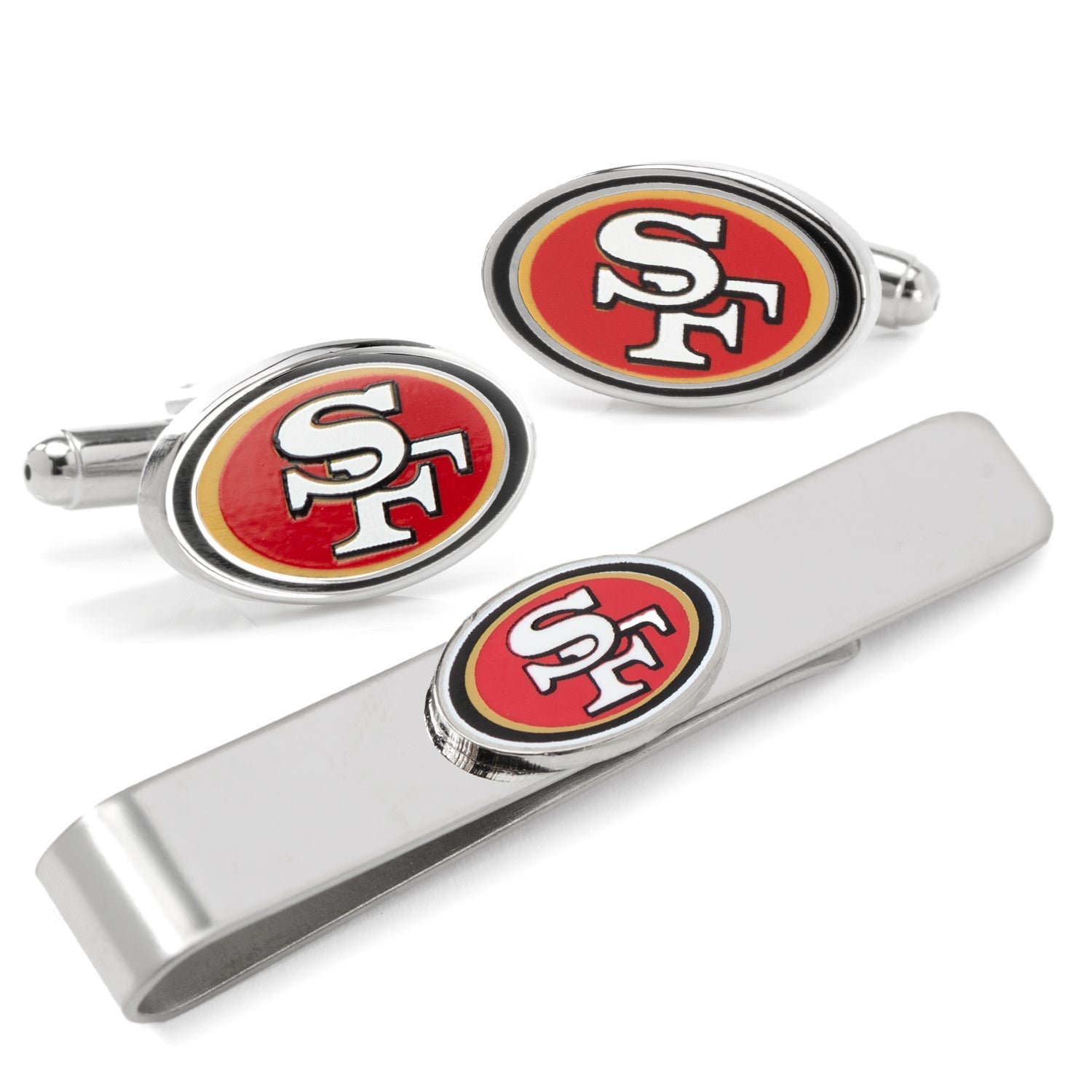 NFL San Francisco 49er's Cufflinks and Tie Bar Gift Set - My Men's Shop