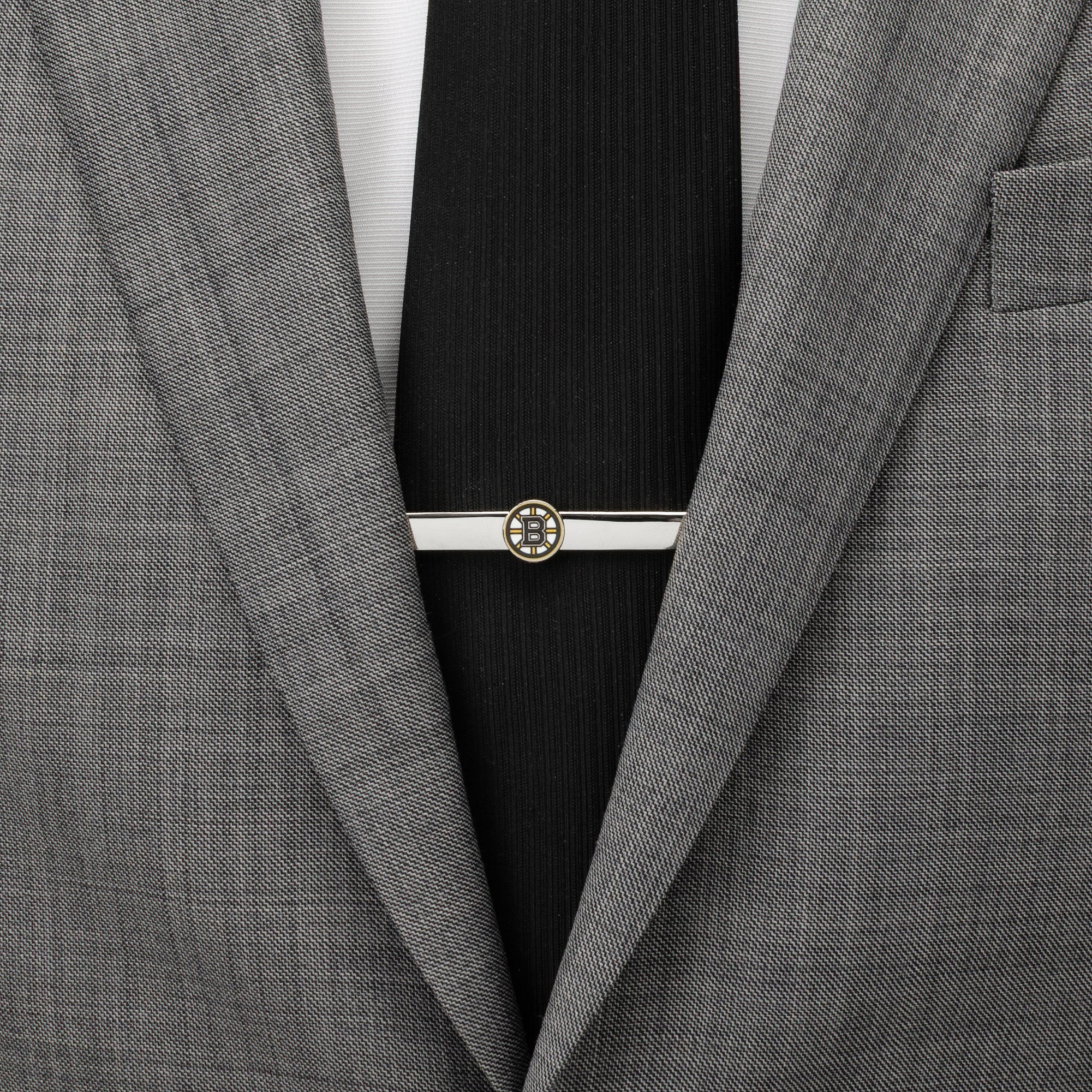 NHL Boston Bruins Cufflinks & Tie Clip Gift Set