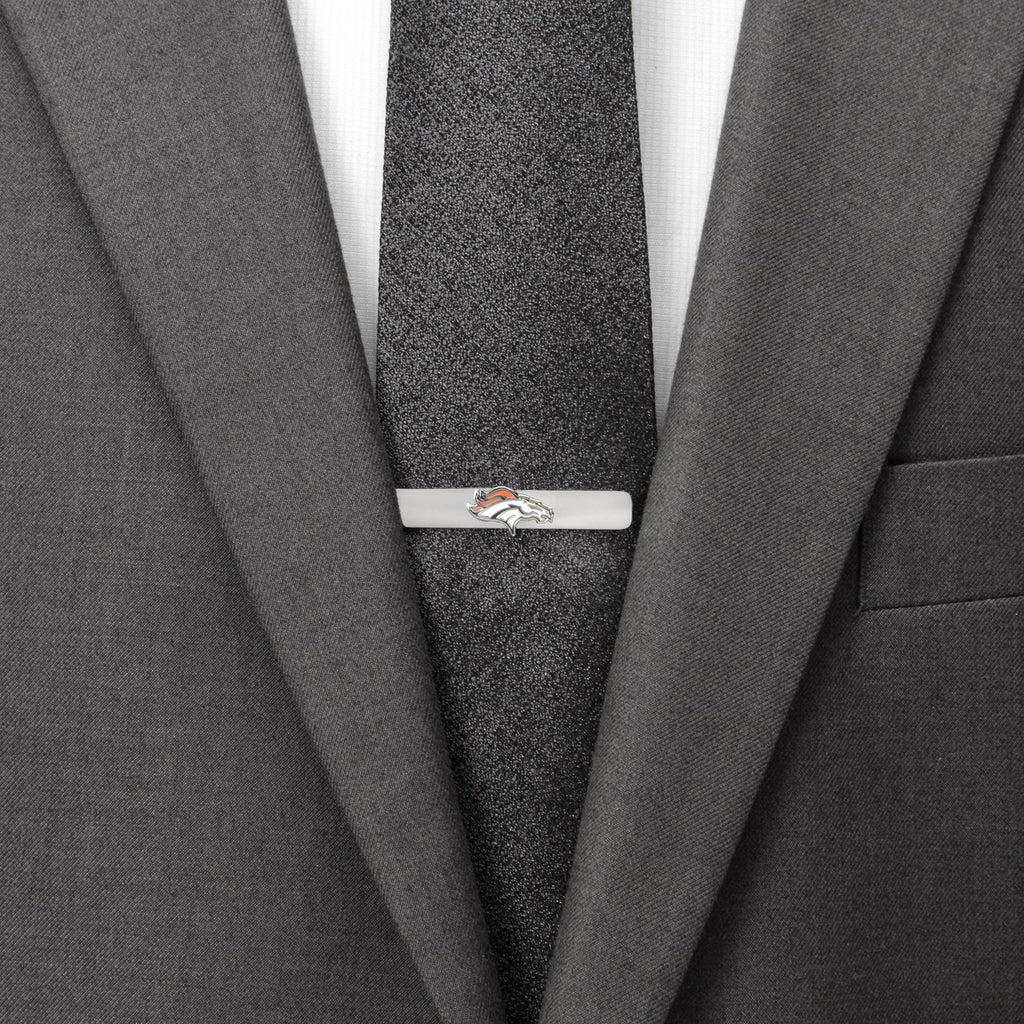 NFL Denver Broncos Cufflinks and Tie Bar Gift Set - My Men's Shop