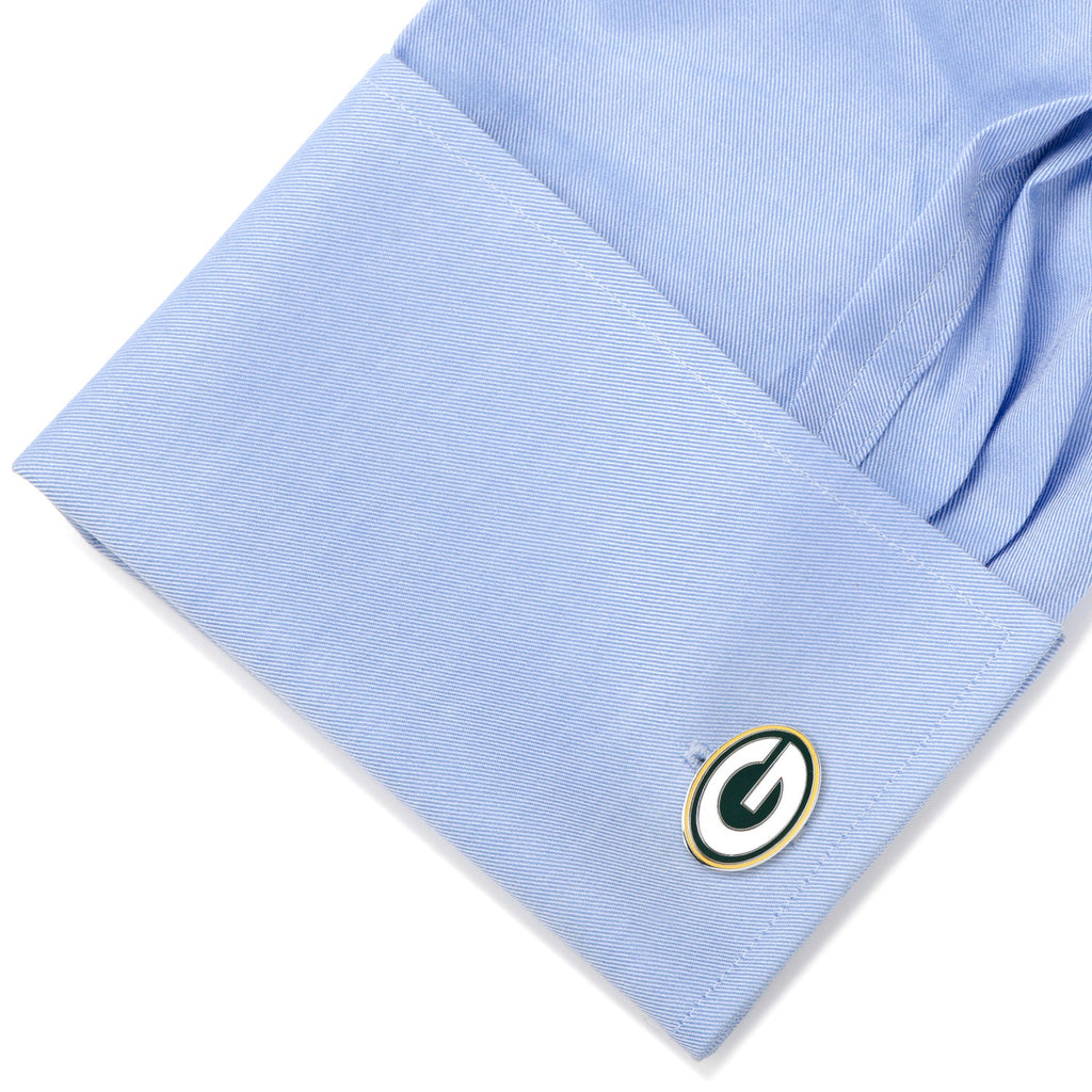 NFL Green Bay Packers Cufflinks and Tie Bar Gift Set