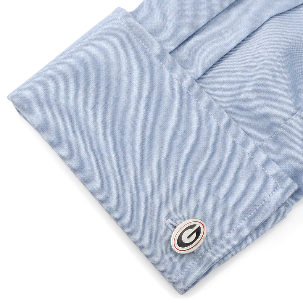 NCAA University of Georgia Bulldogs Cufflink and Tie Clip Gift Set