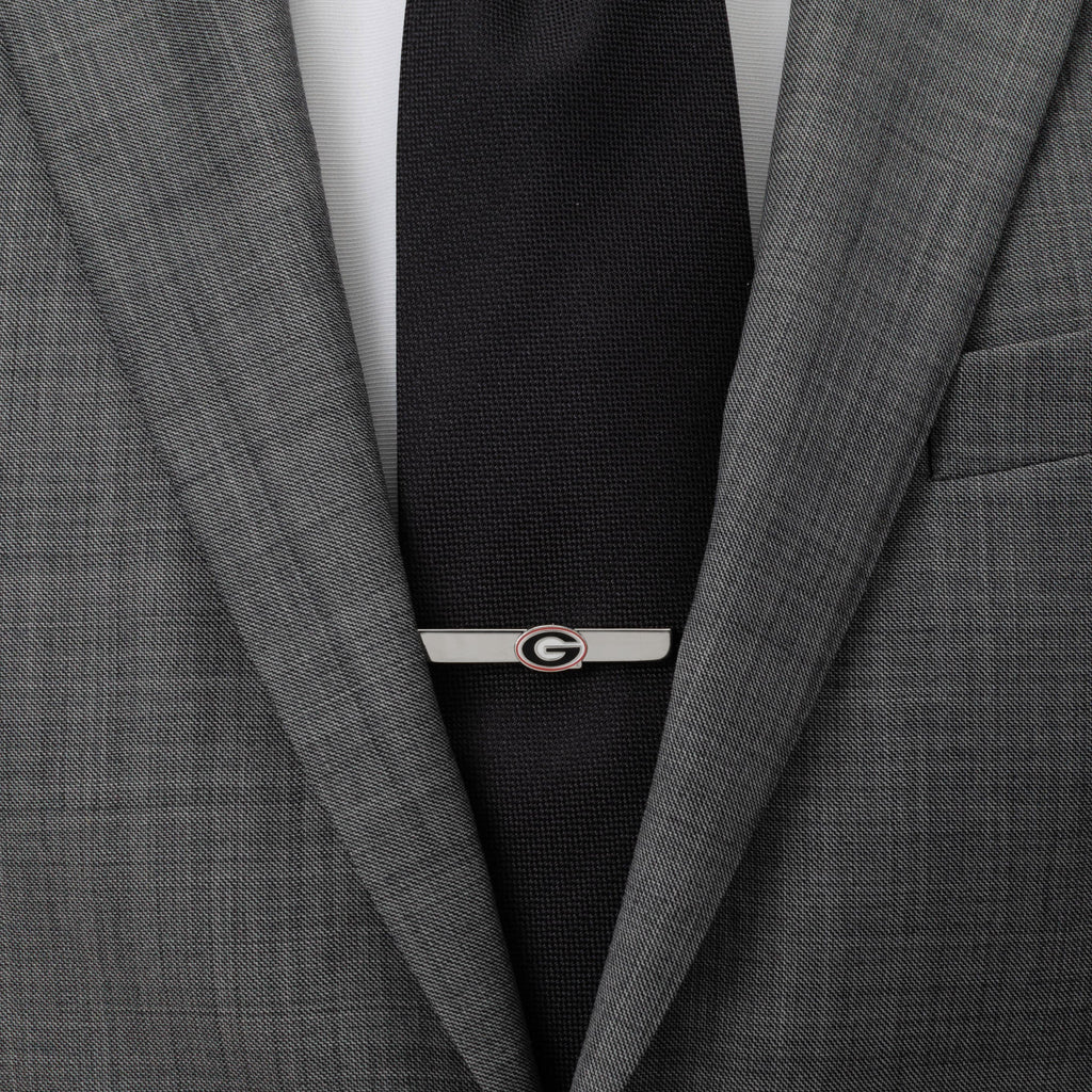 NCAA University of Georgia Bulldogs Cufflink and Tie Clip Gift Set