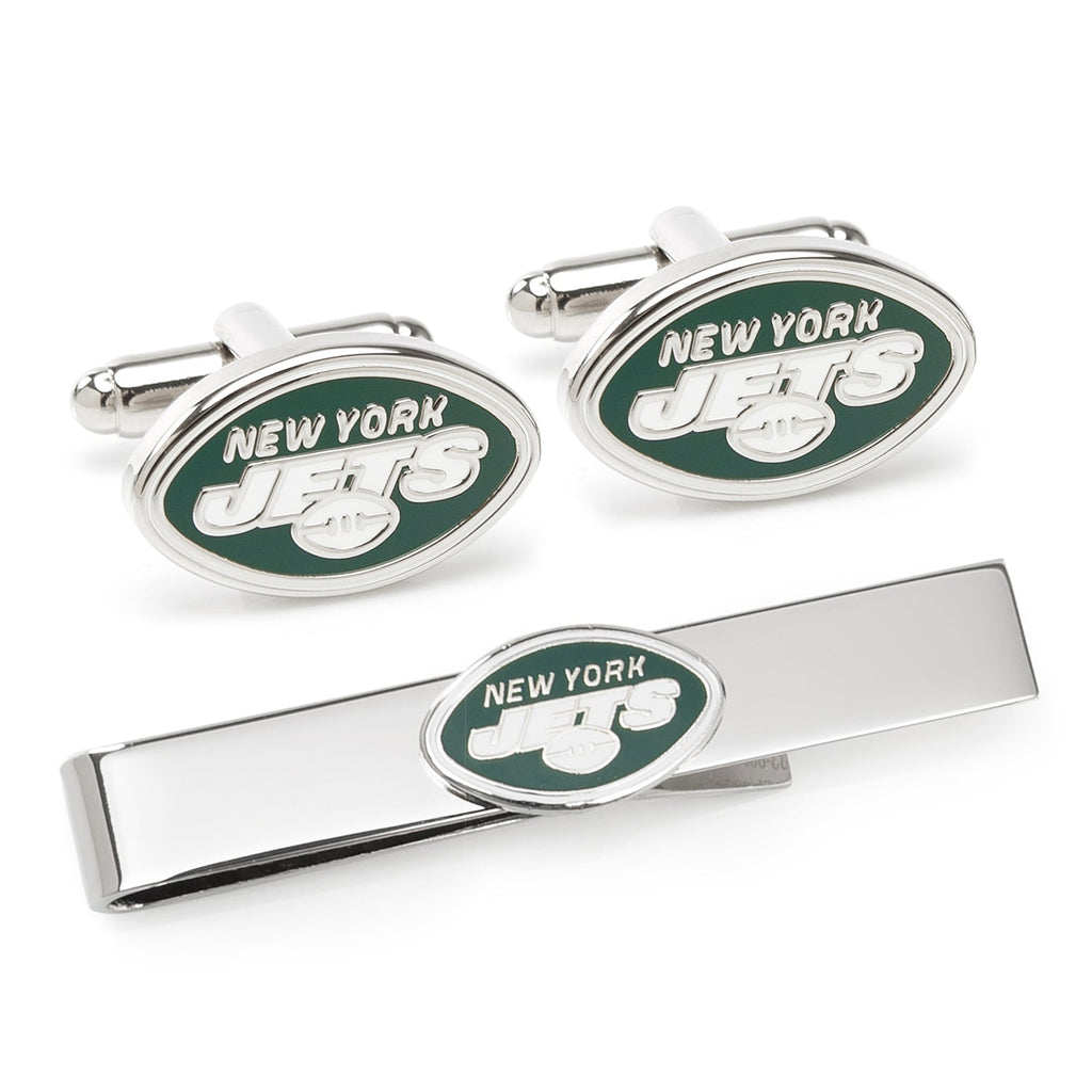 NFL New York Jets Cufflinks & Tie Bar Gift Set - My Men's Shop