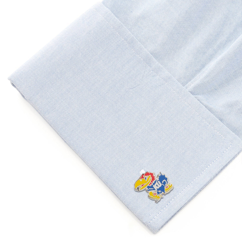 NCAA University of Kansas Jayhawks Cufflinks and Tie Bar Gift Set
