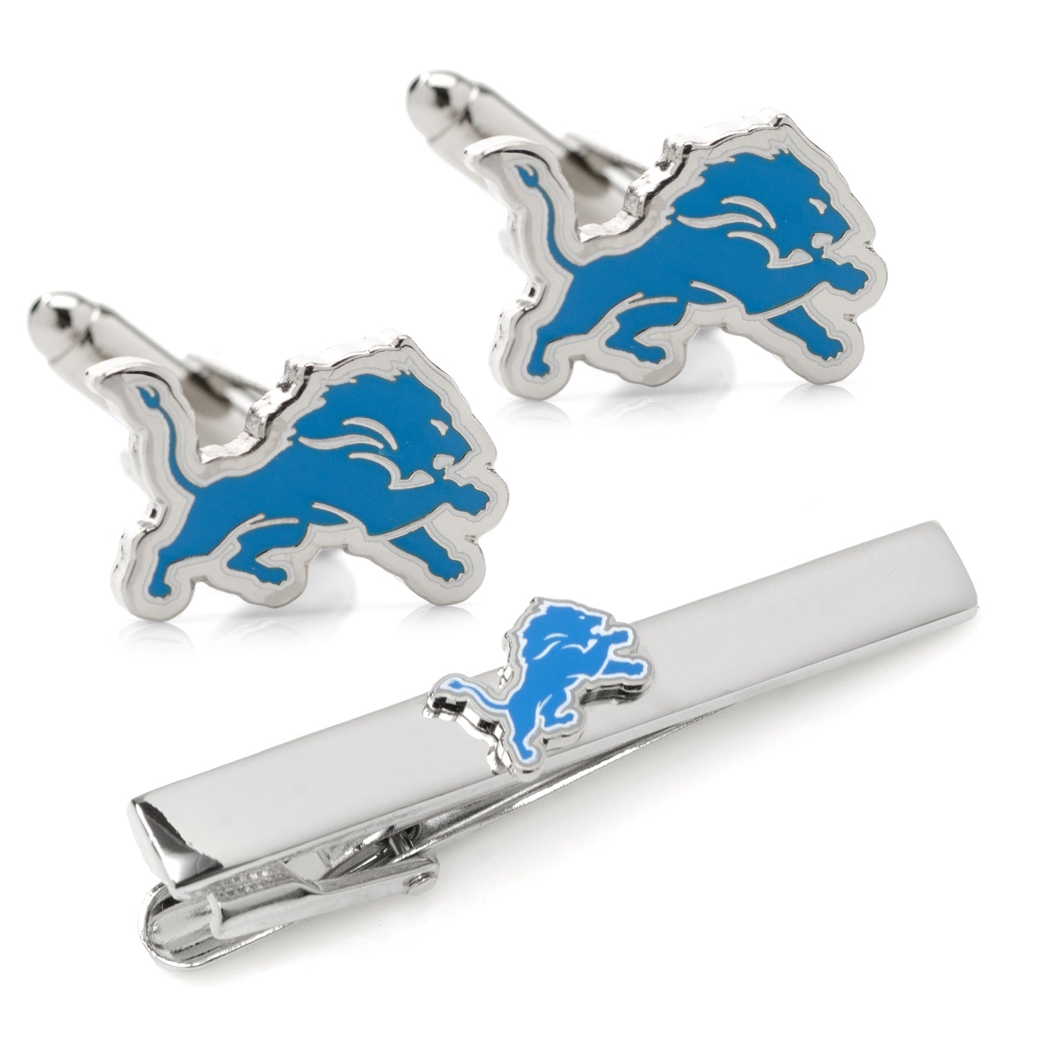 NFL Detroit Lions Cufflinks and Tie Clip Gift Set - My Men's Shop