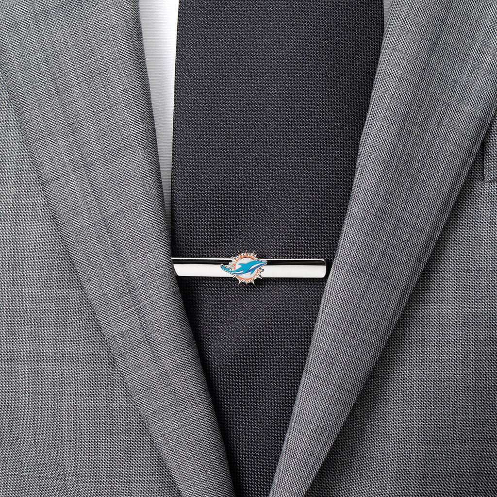 NFL Miami Dolphins Cufflinks and Tie Clip Gift Set