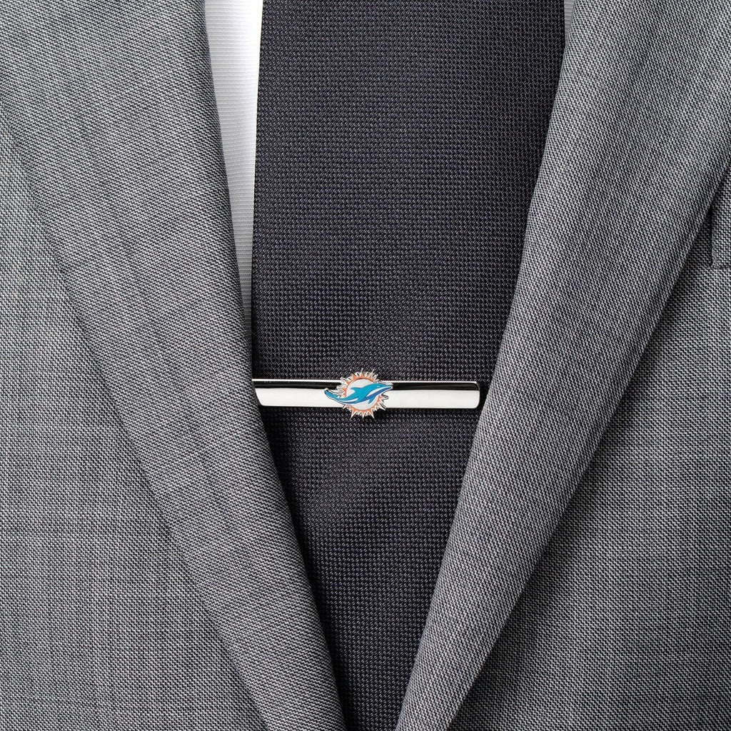 NFL Miami Dolphins Cufflinks and Tie Clip Gift Set