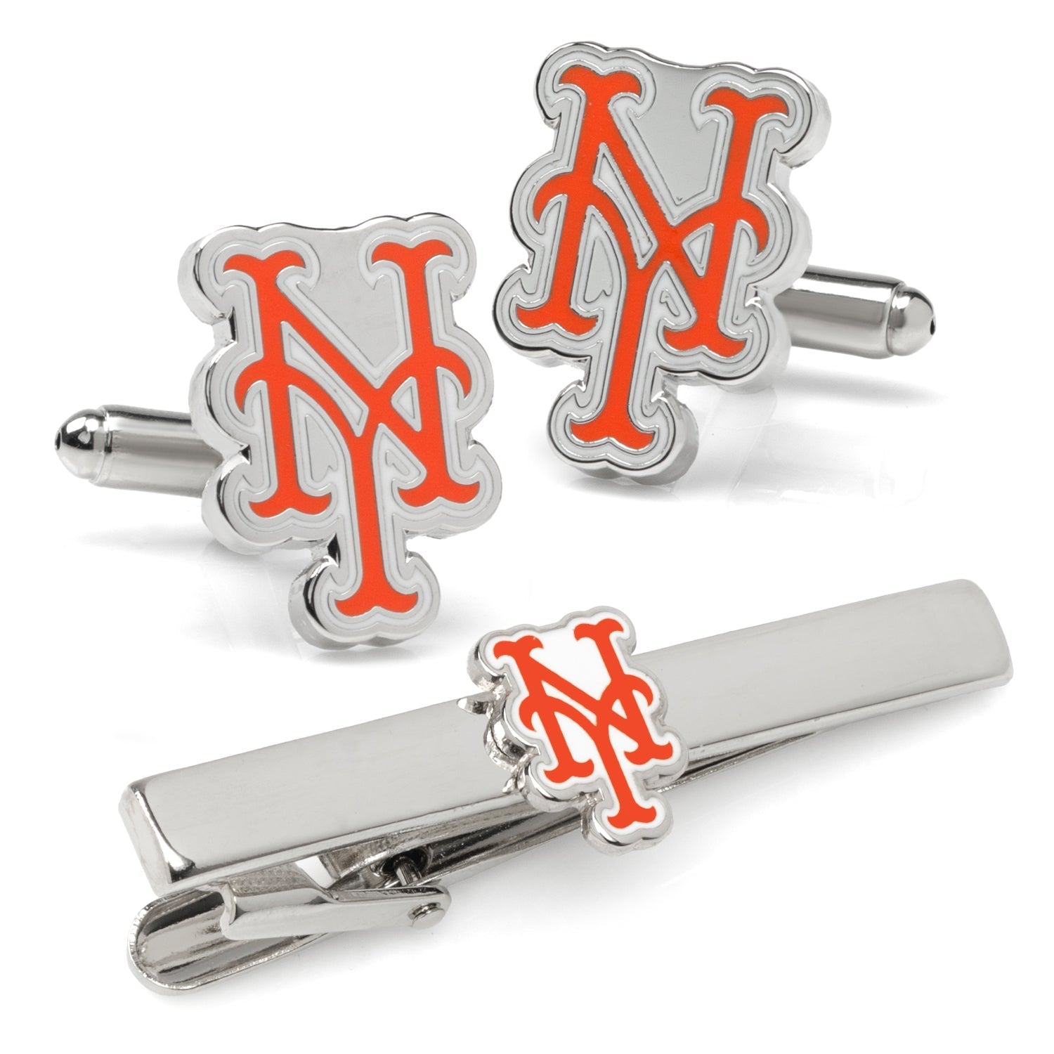 MLB New York Mets Cufflinks and Tie Clip Gift Set - My Men's Shop