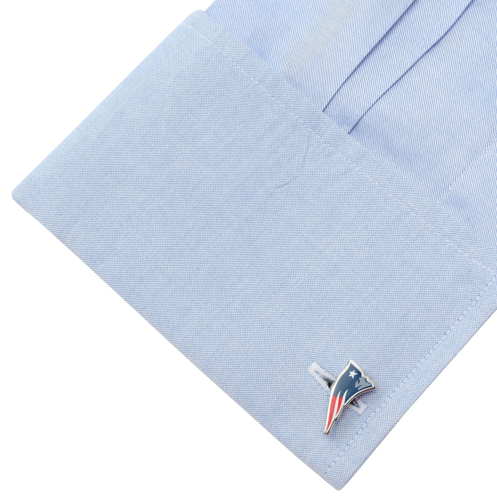 NFL New England Patriots Cufflinks and Tie Clip Gift Set