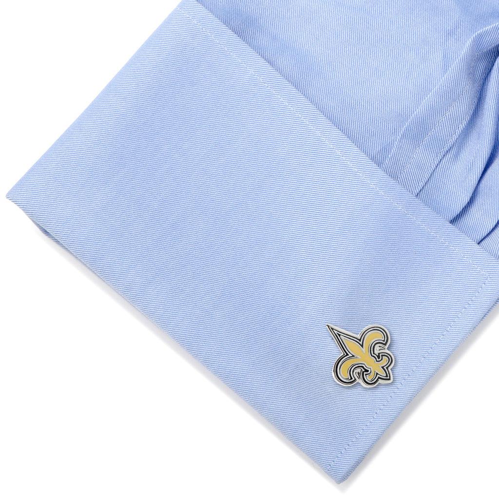 NFL New Orleans Saints Cufflinks and Tie Bar Gift Set