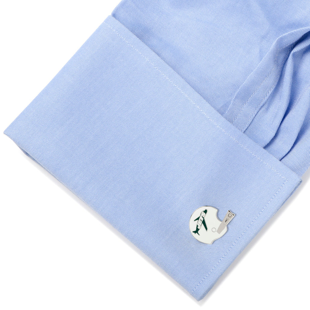 NFL New York Jets Retro Helmet Cufflinks