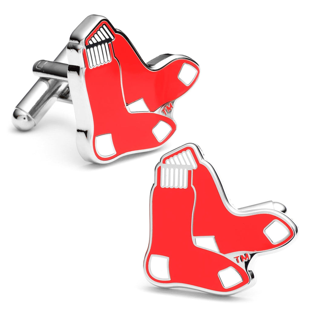 MLB Boston Red Sox Cufflinks and Tie Bar Gift Set - My Men's Shop