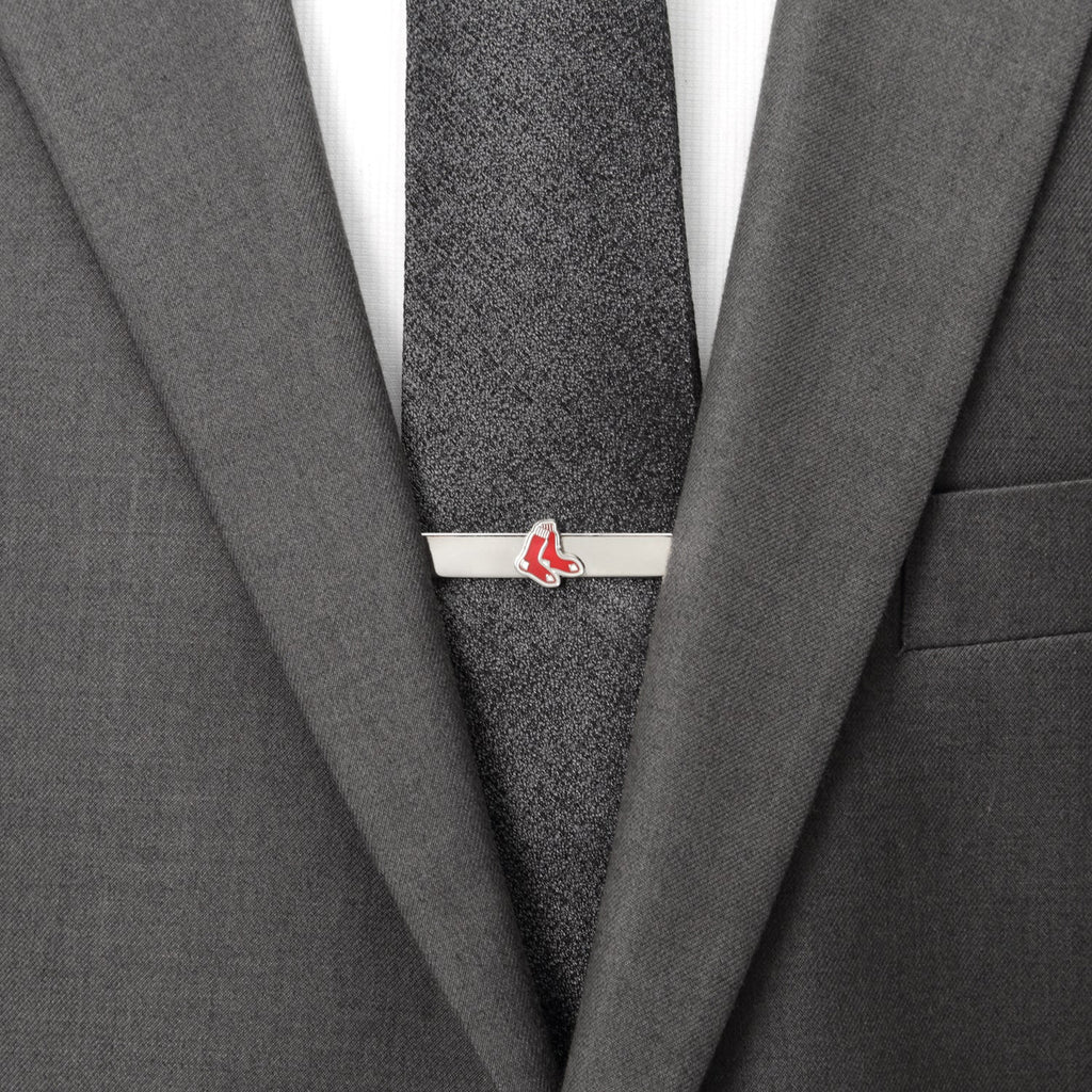 MLB Boston Red Sox Cufflinks and Tie Bar Gift Set - My Men's Shop