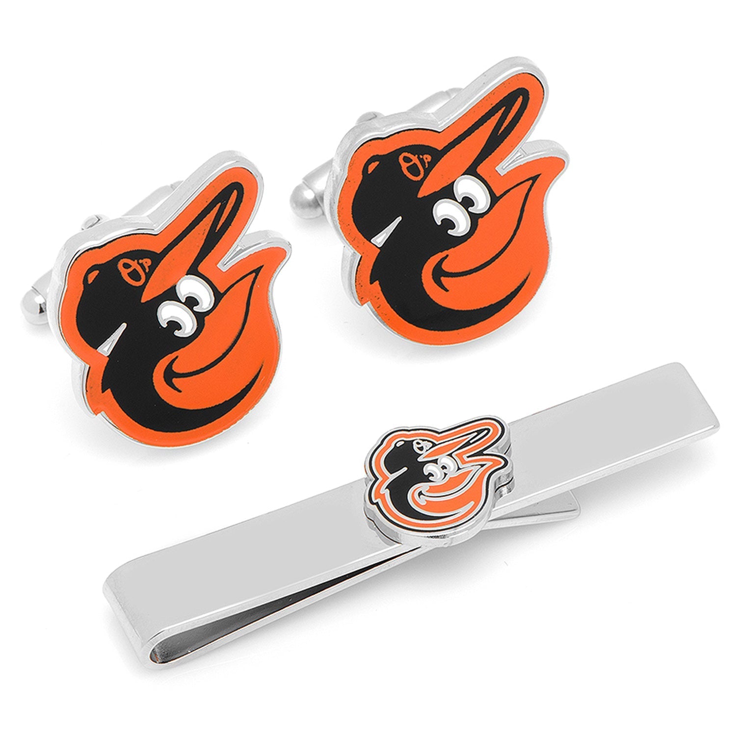 MLB Baltimore Orioles Cufflinks and Tie Bar Gift Set - My Men's Shop