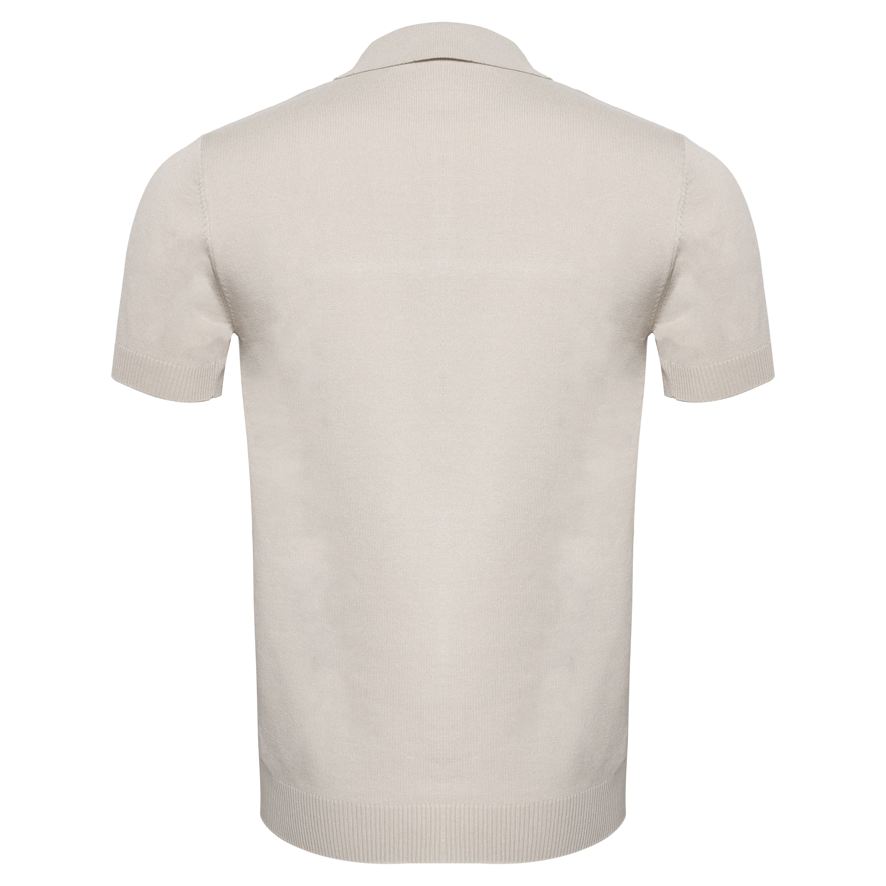 Men's Retro-Inspired Knitted Polo Shirt WHITE/NAVY - My Men's Shop
