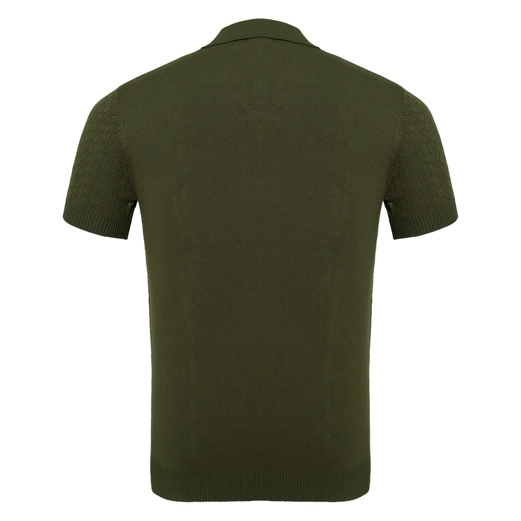 Elevare Knit Polo ARMY GREEN - My Men's Shop
