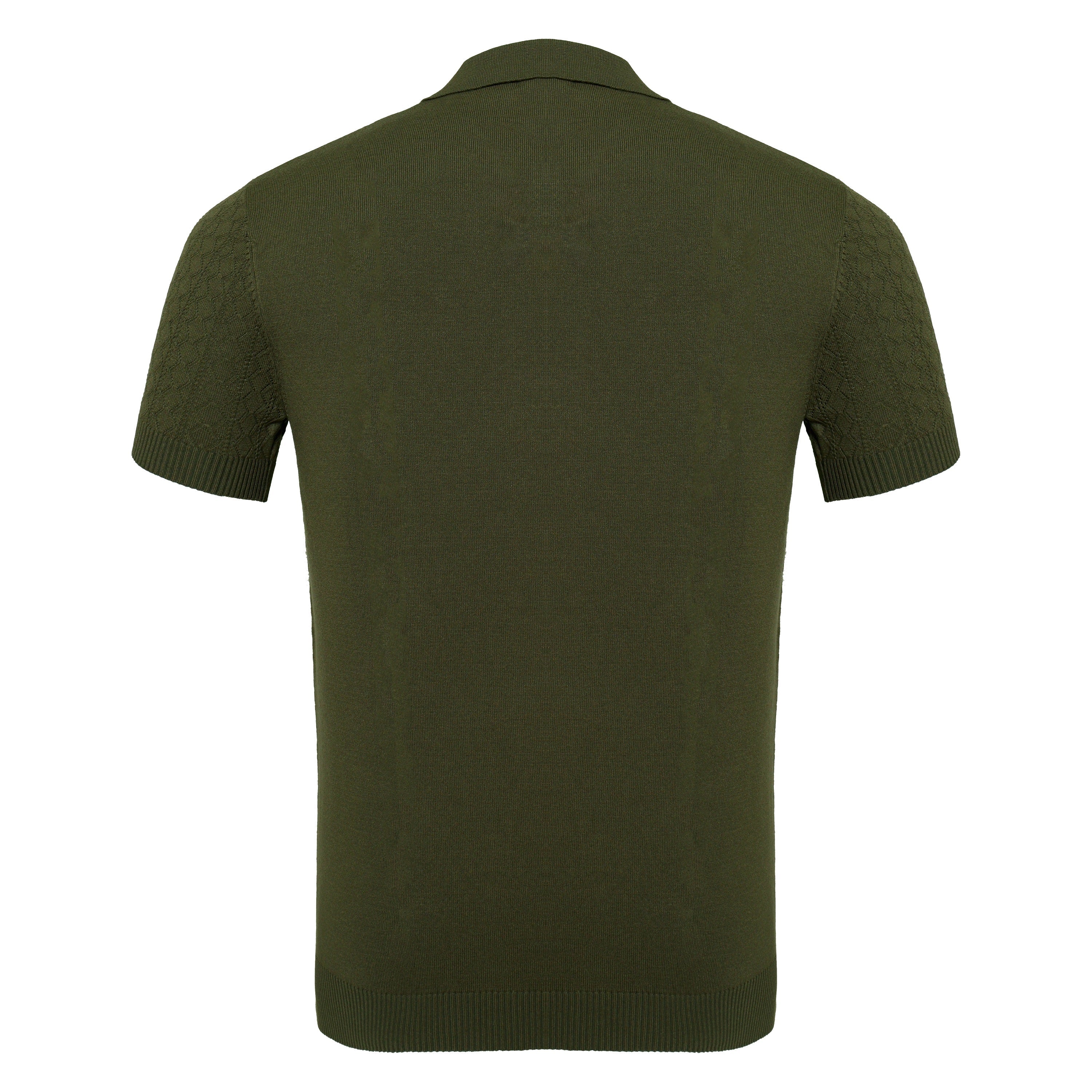 Elevare Knit Polo ARMY GREEN - My Men's Shop