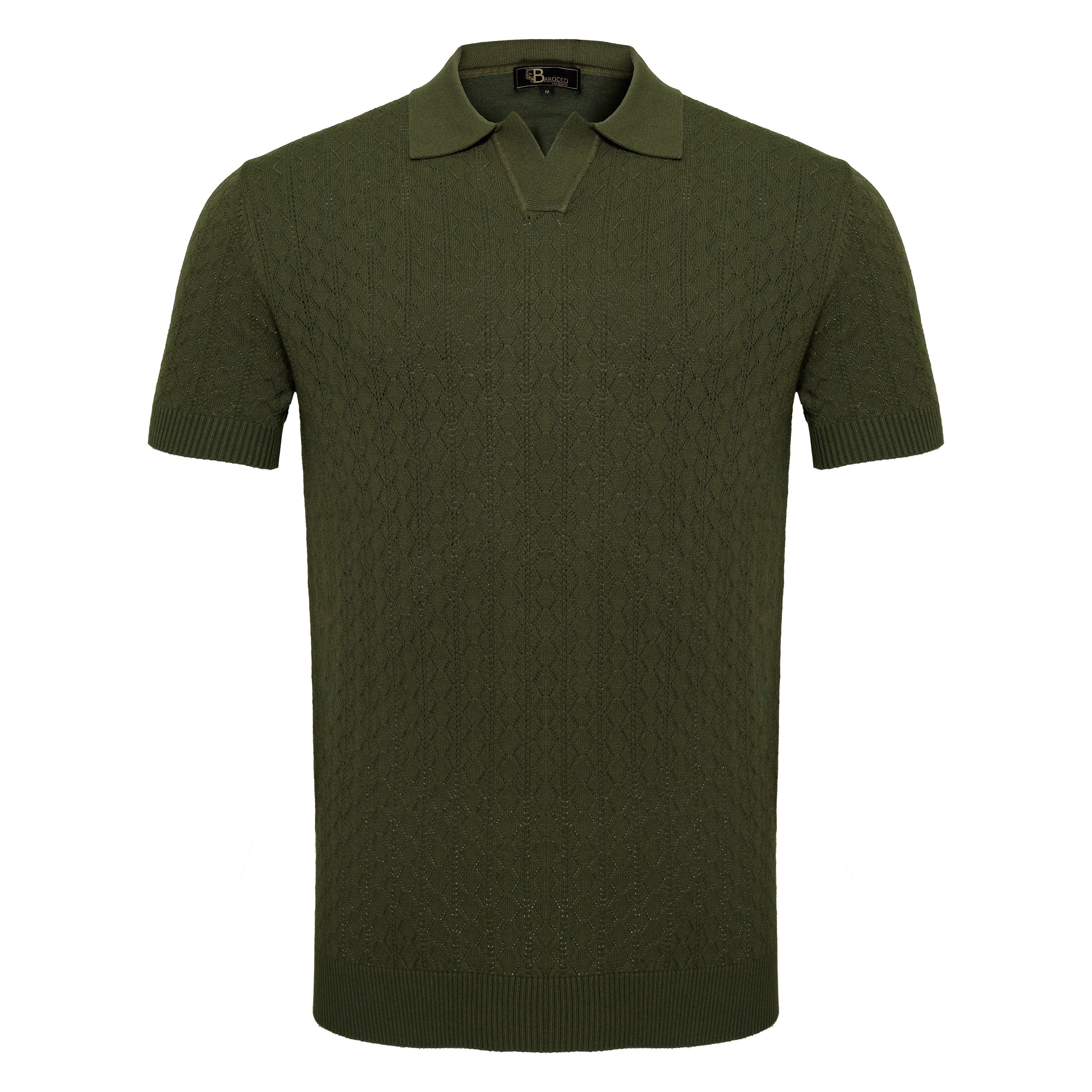 Elevare Knit Polo ARMY GREEN - My Men's Shop