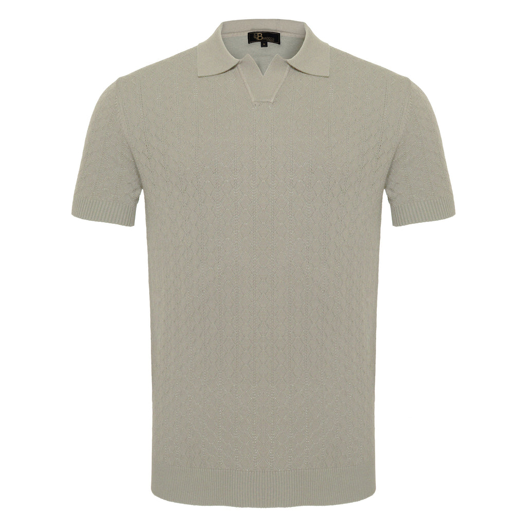 Elevare Knit Polo WHITE - My Men's Shop
