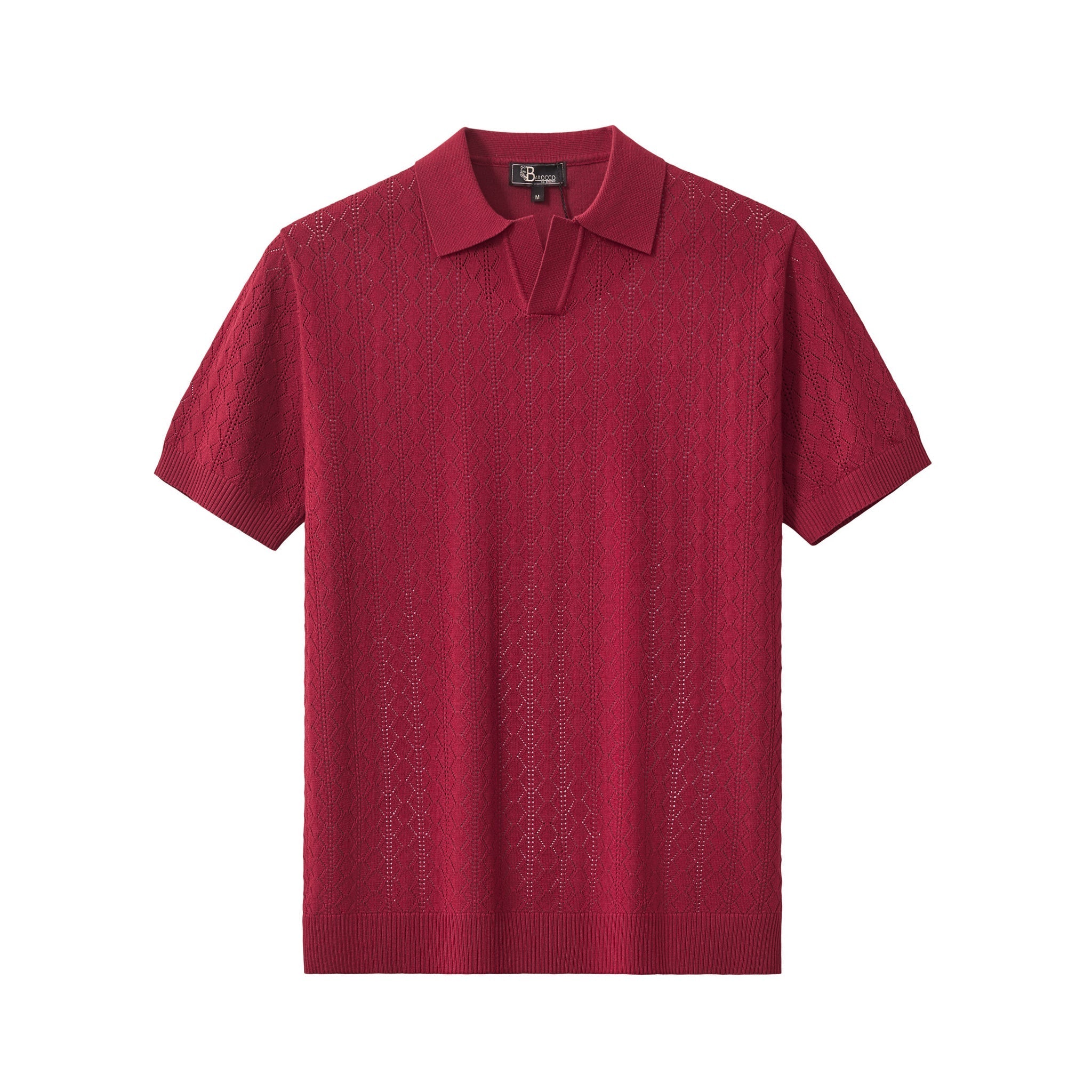 Elevare Knit Polo RED - My Men's Shop