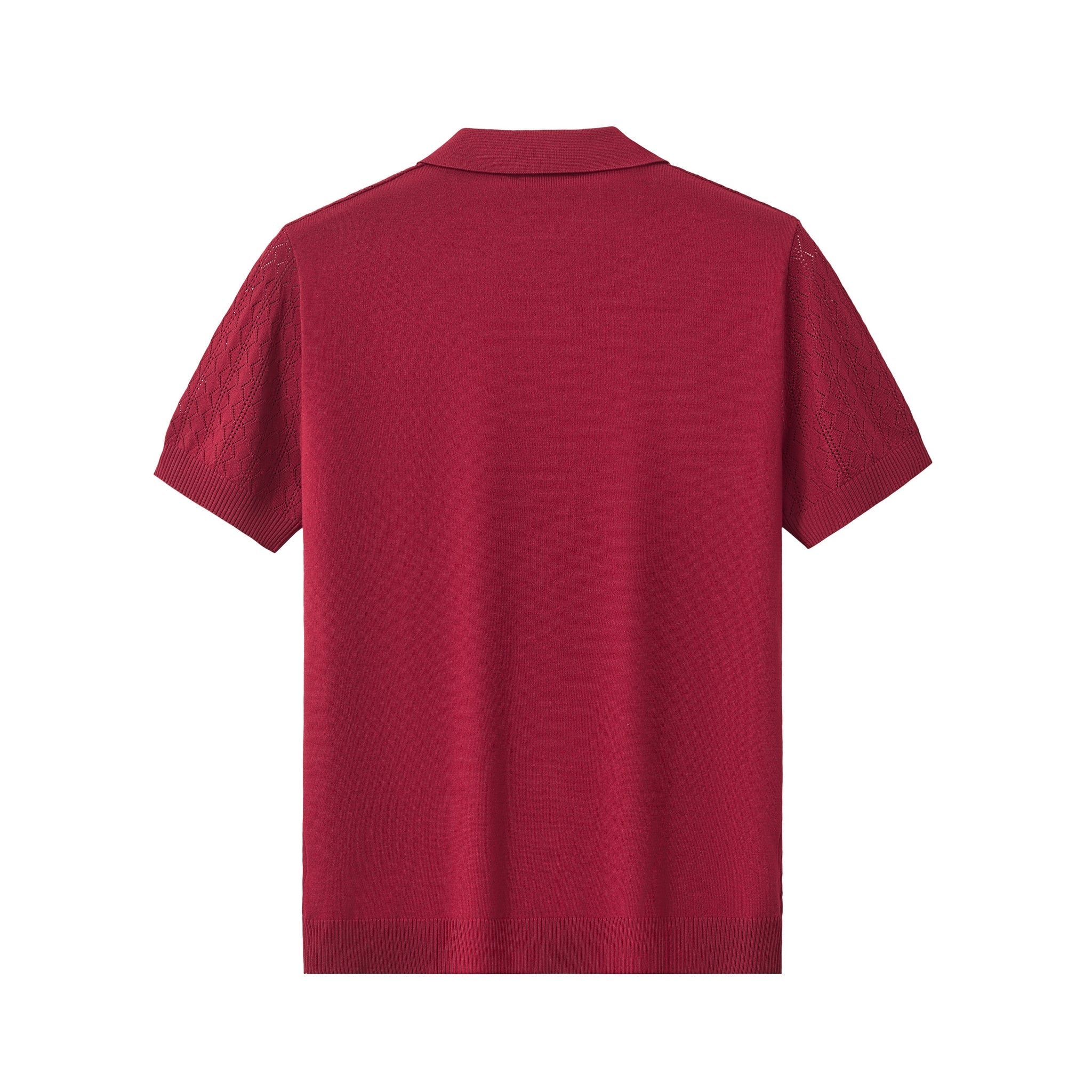 Elevare Knit Polo RED - My Men's Shop