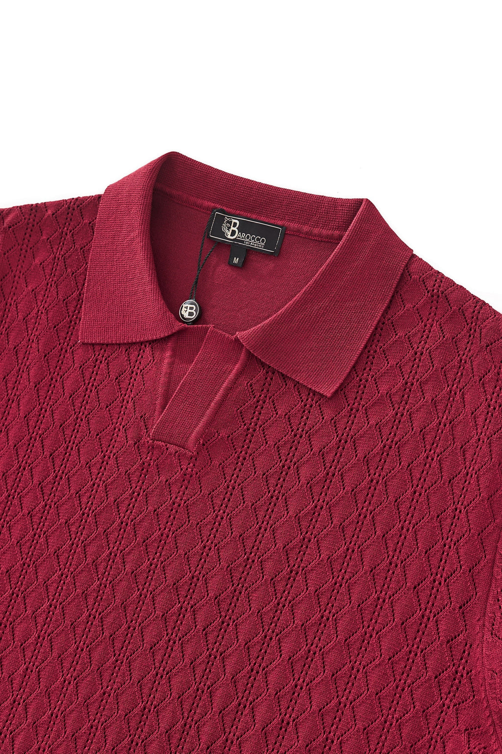 Elevare Knit Polo RED - My Men's Shop
