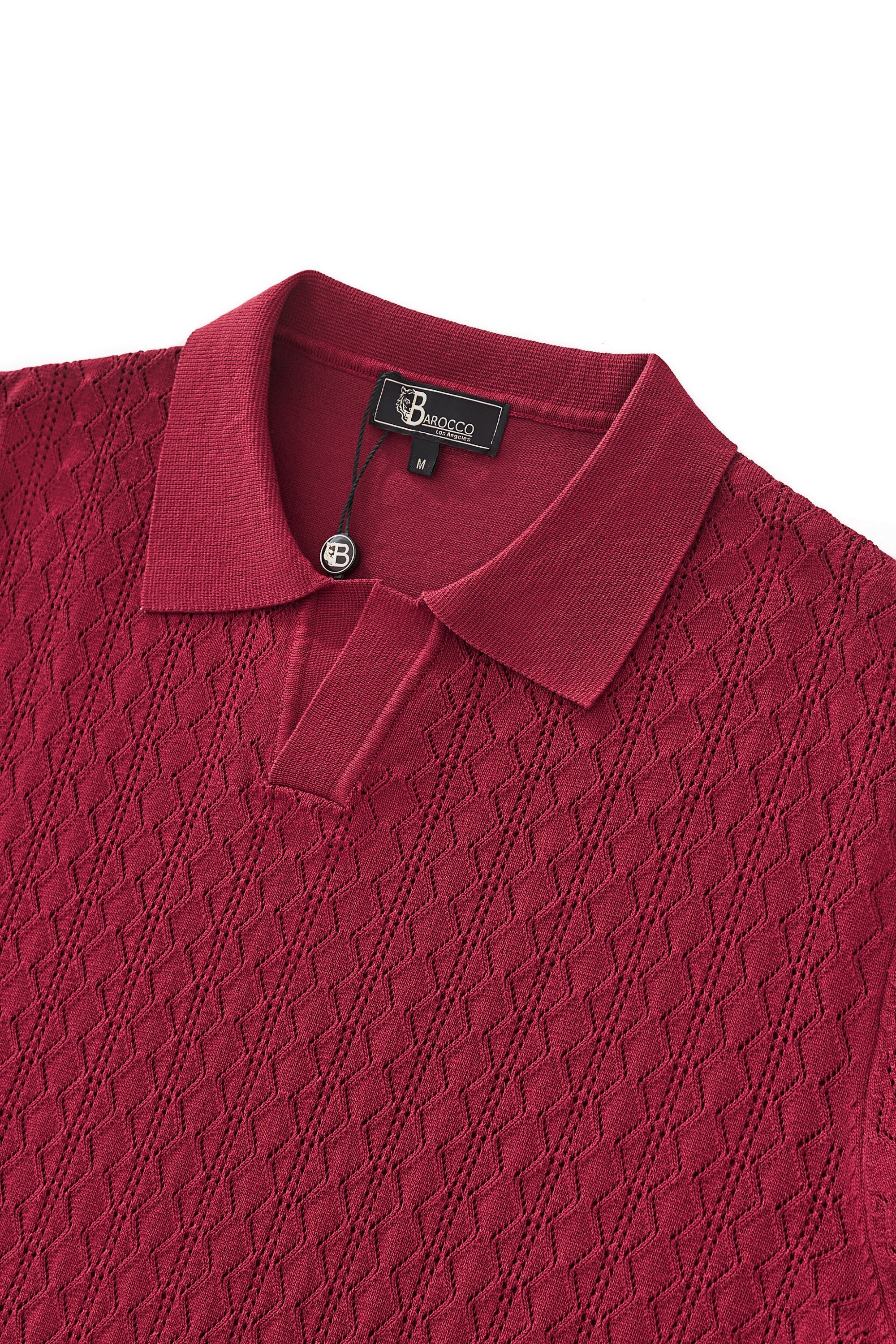 Elevare Knit Polo RED - My Men's Shop