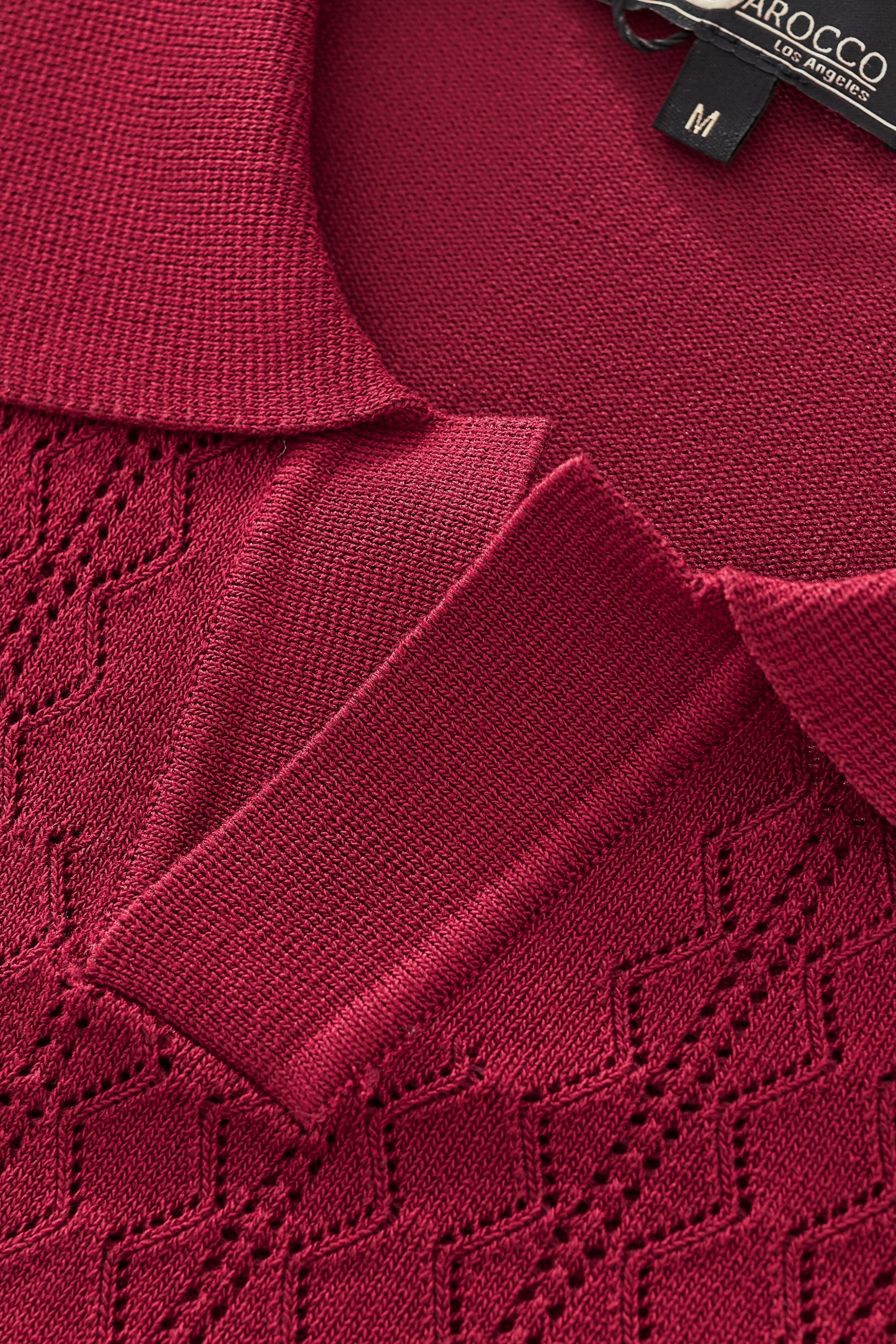 Elevare Knit Polo RED - My Men's Shop