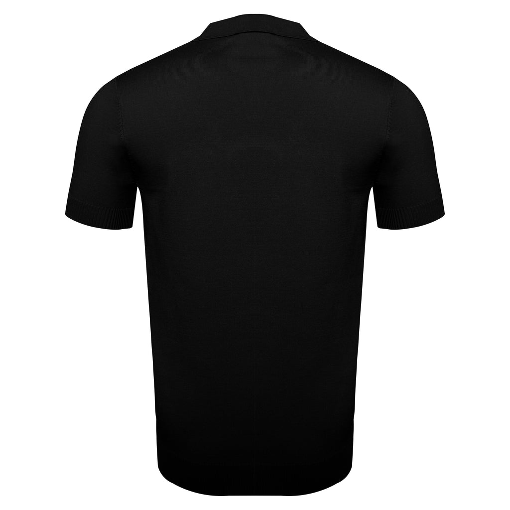 LuxeKnit Polo BLACK - My Men's Shop
