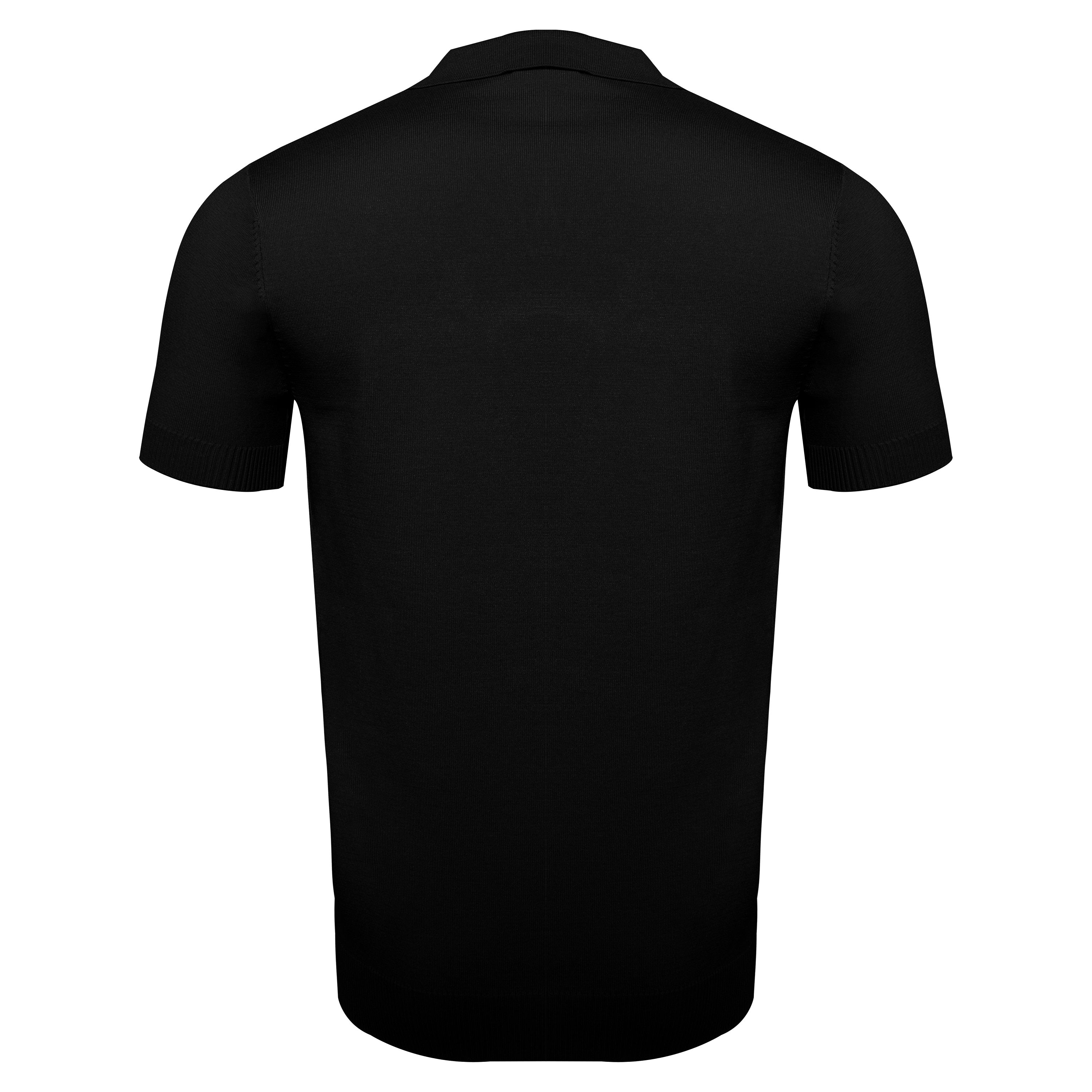 LuxeKnit Polo BLACK - My Men's Shop