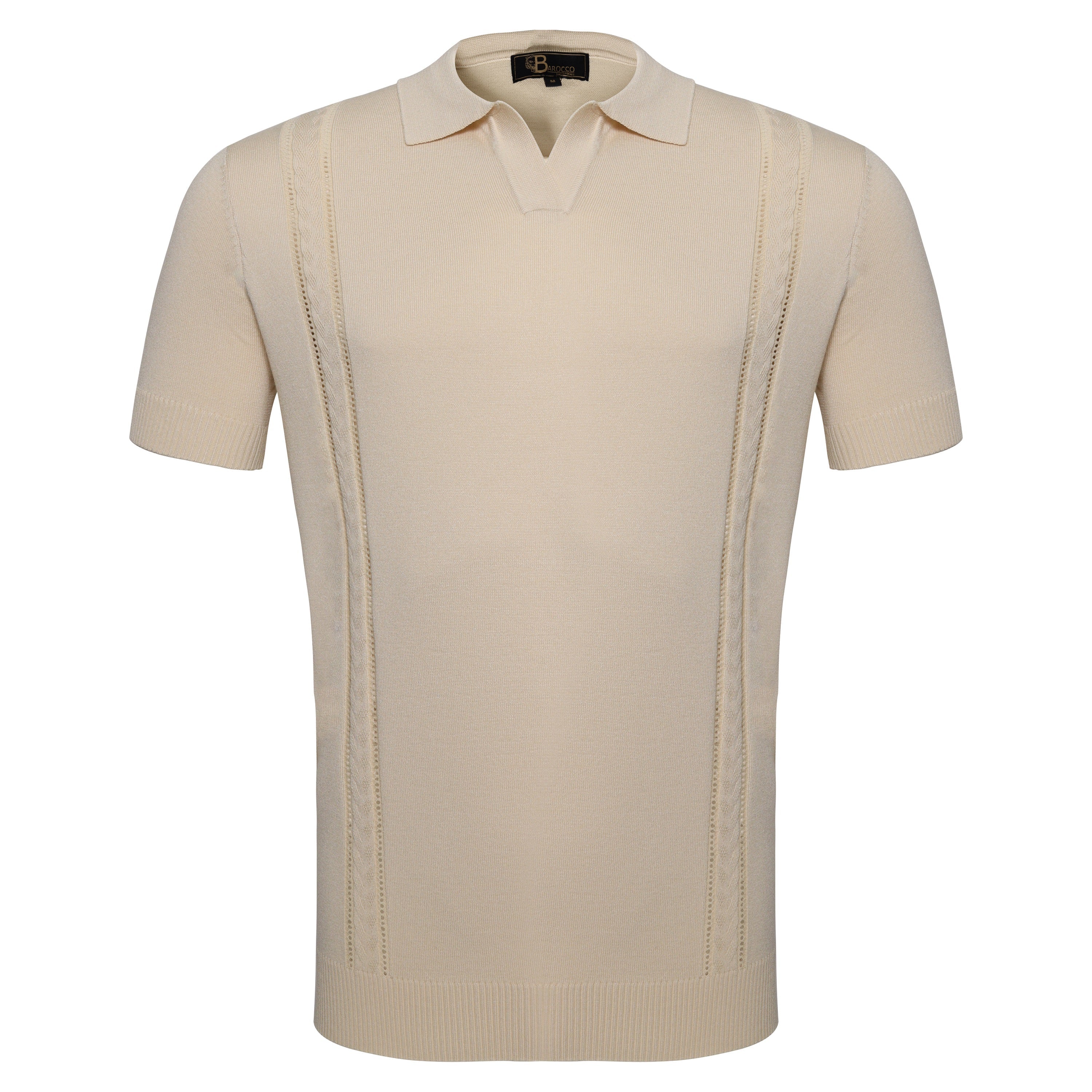 LuxeKnit Polo IVORY - My Men's Shop
