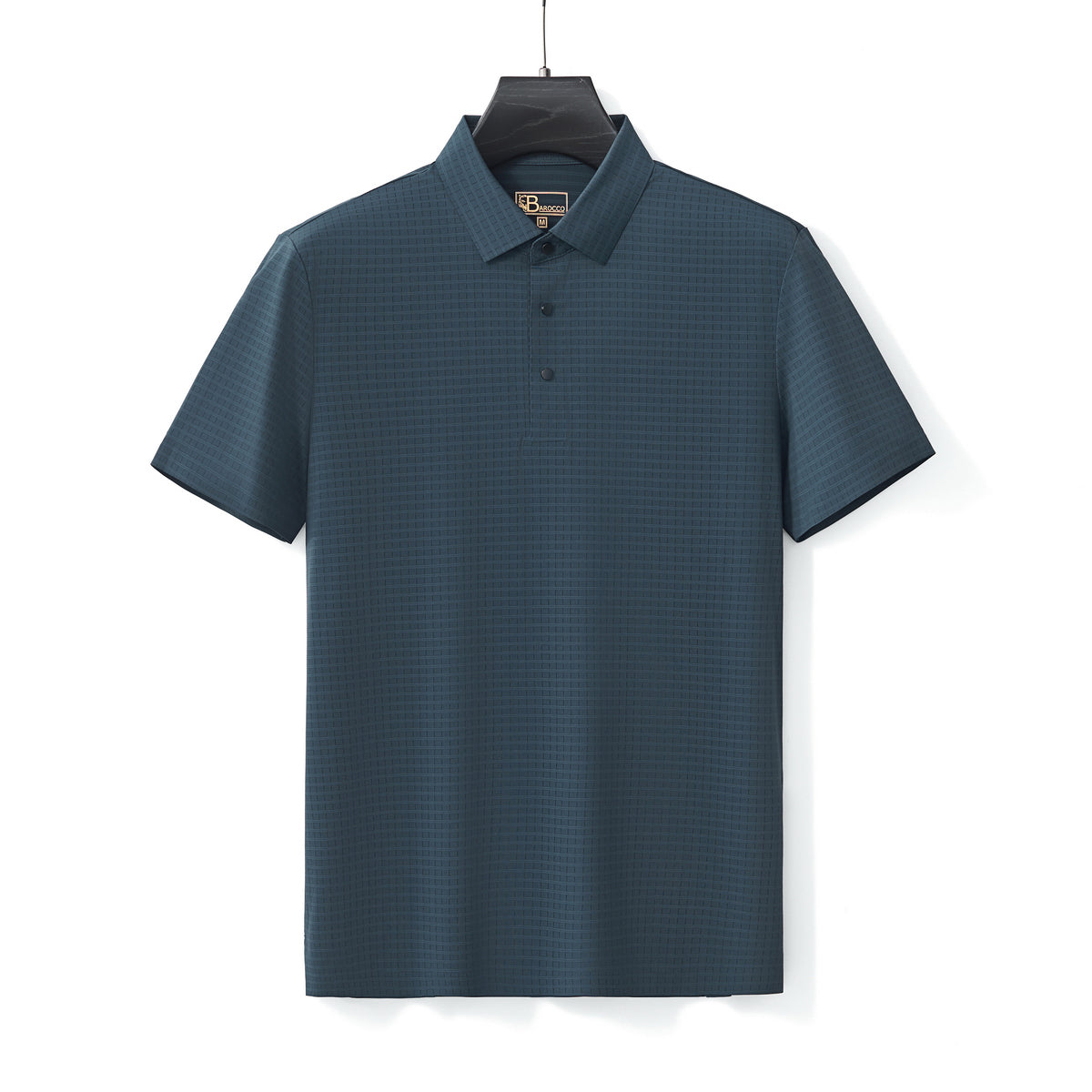 Grid Texture Stitchless Polo PETROL - My Men's Shop