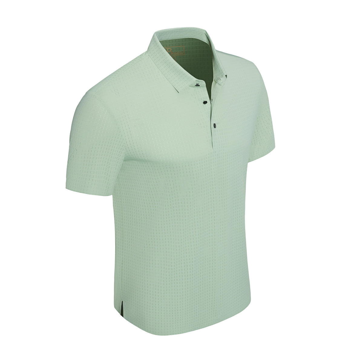 Grid Texture Stitchless Polo PISTACHIO - My Men's Shop