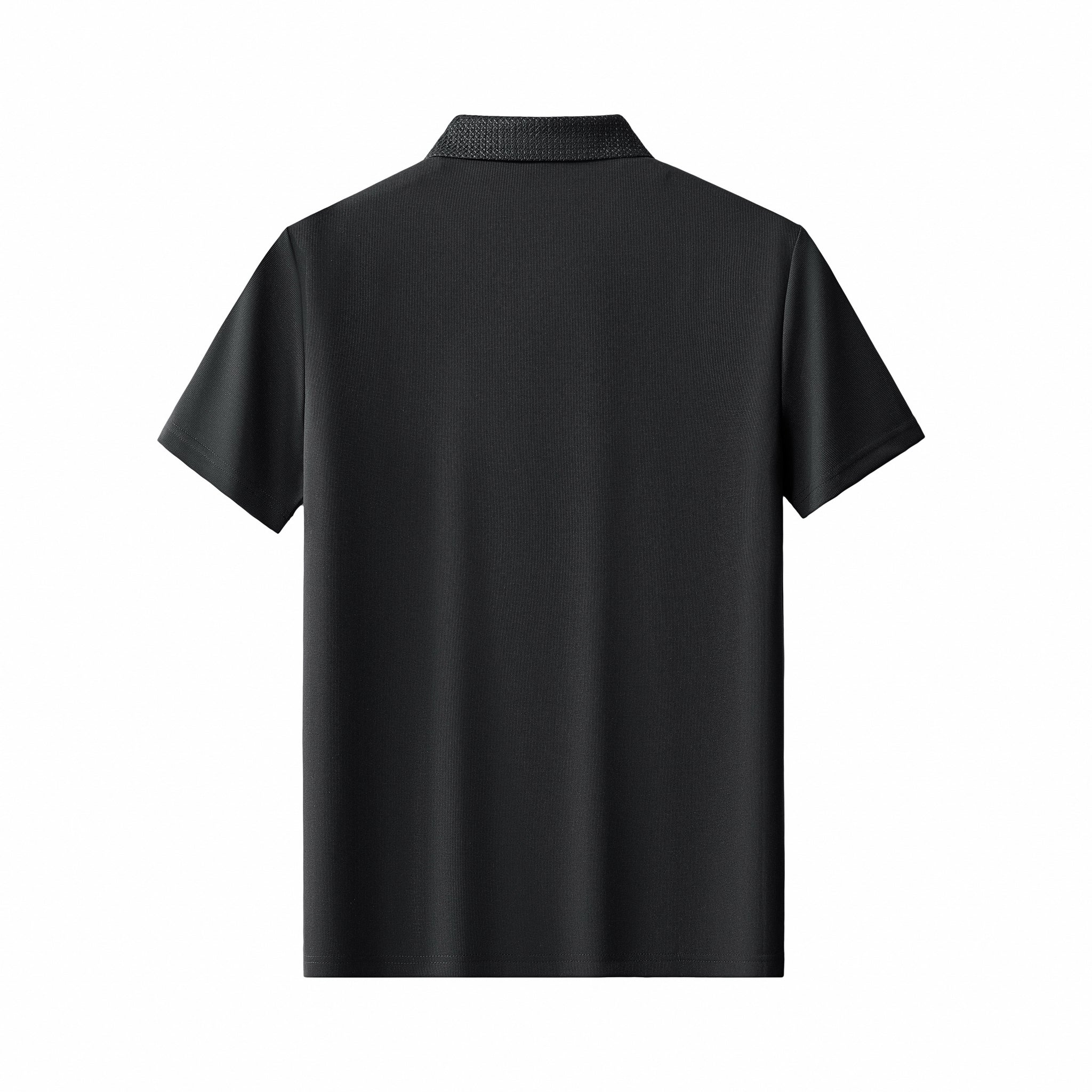 Stride Contrast Collar Polo BLACK - My Men's Shop