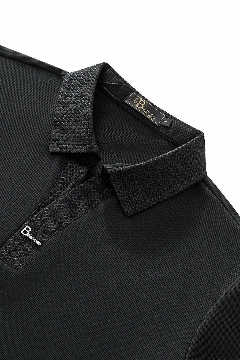 Stride Contrast Collar Polo BLACK - My Men's Shop
