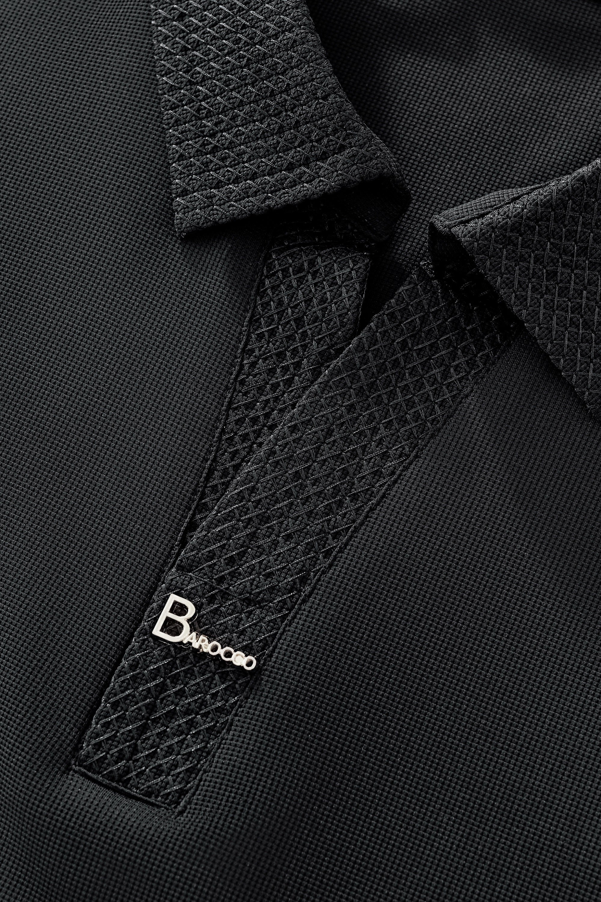 Stride Contrast Collar Polo BLACK - My Men's Shop
