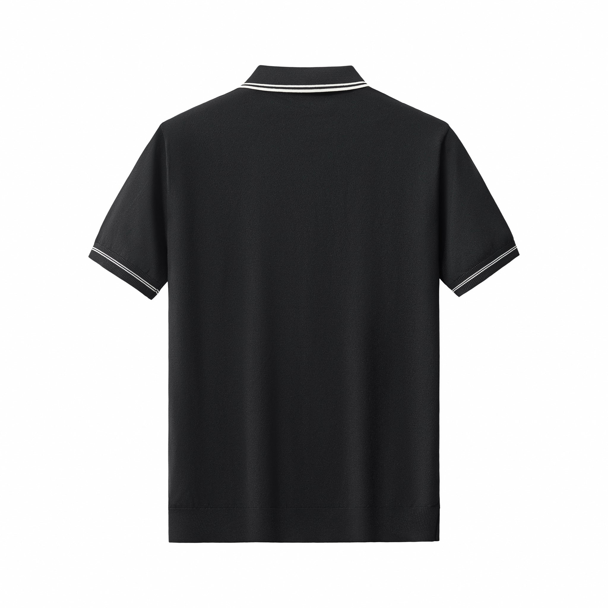 Urban Pulse Zip Polo BLACK - My Men's Shop