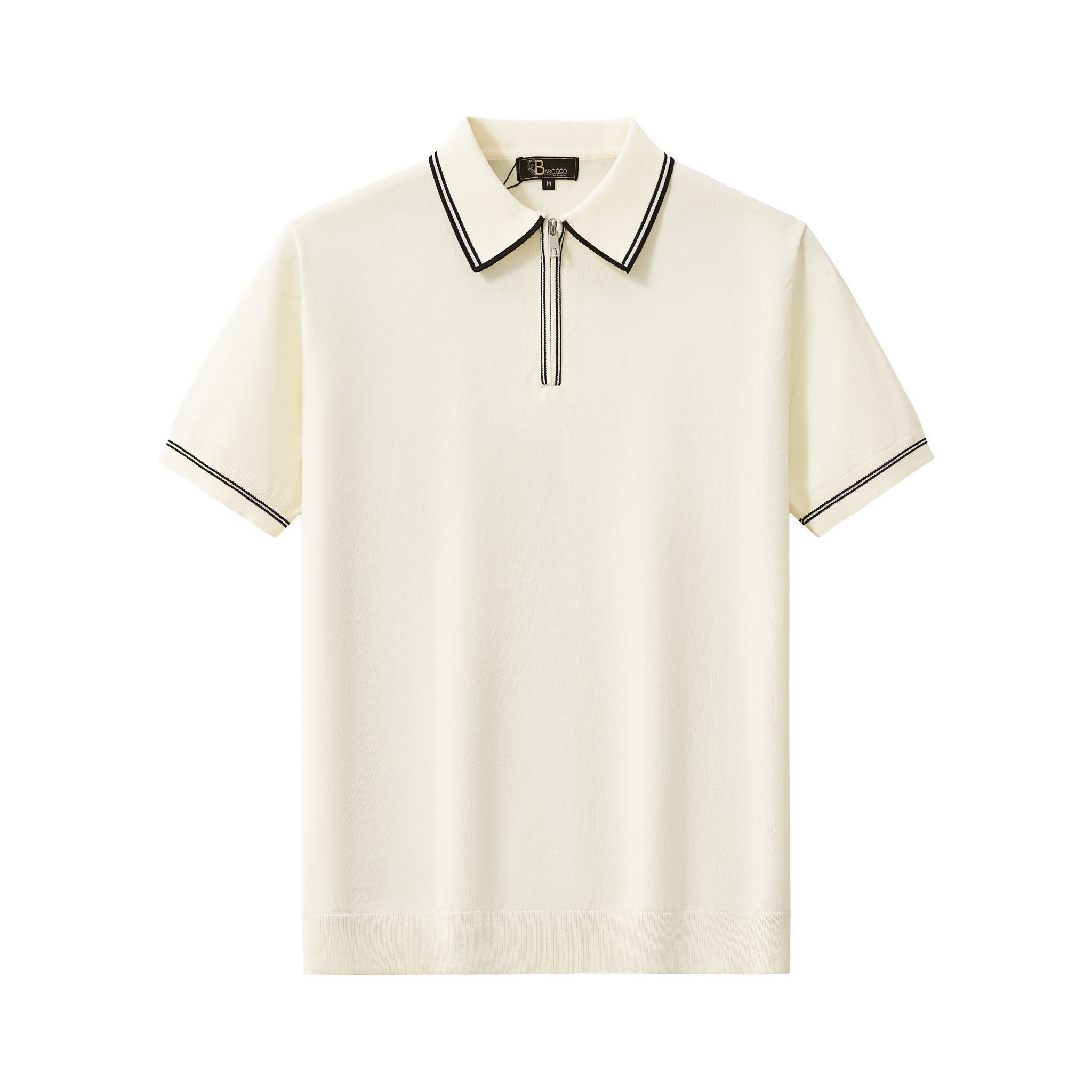 Urban Pulse Zip Polo IVORY - My Men's Shop