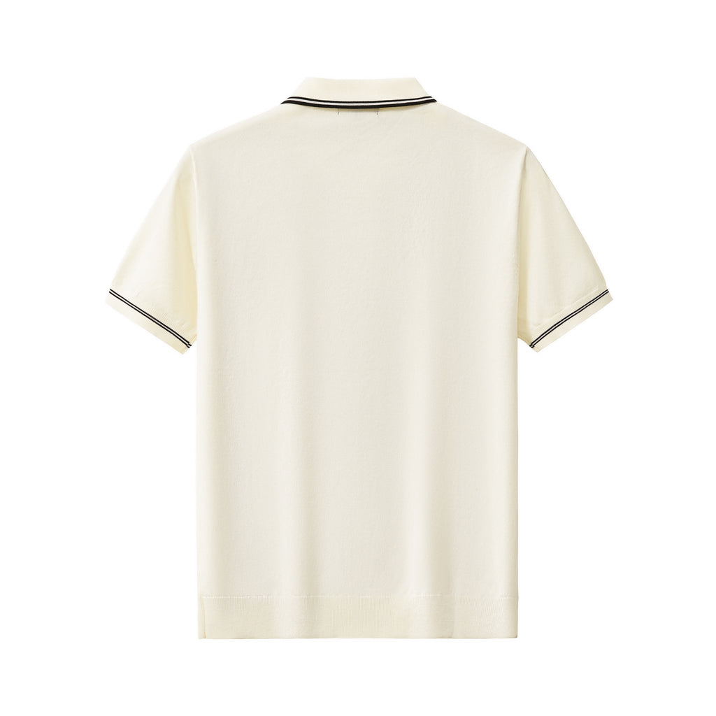 Urban Pulse Zip Polo IVORY - My Men's Shop