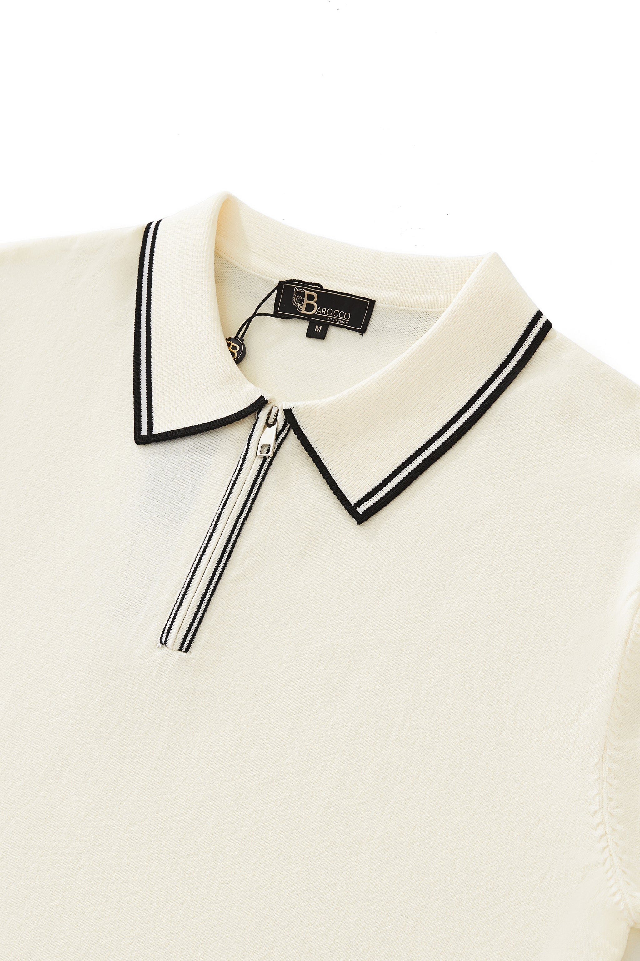 Urban Pulse Zip Polo IVORY - My Men's Shop