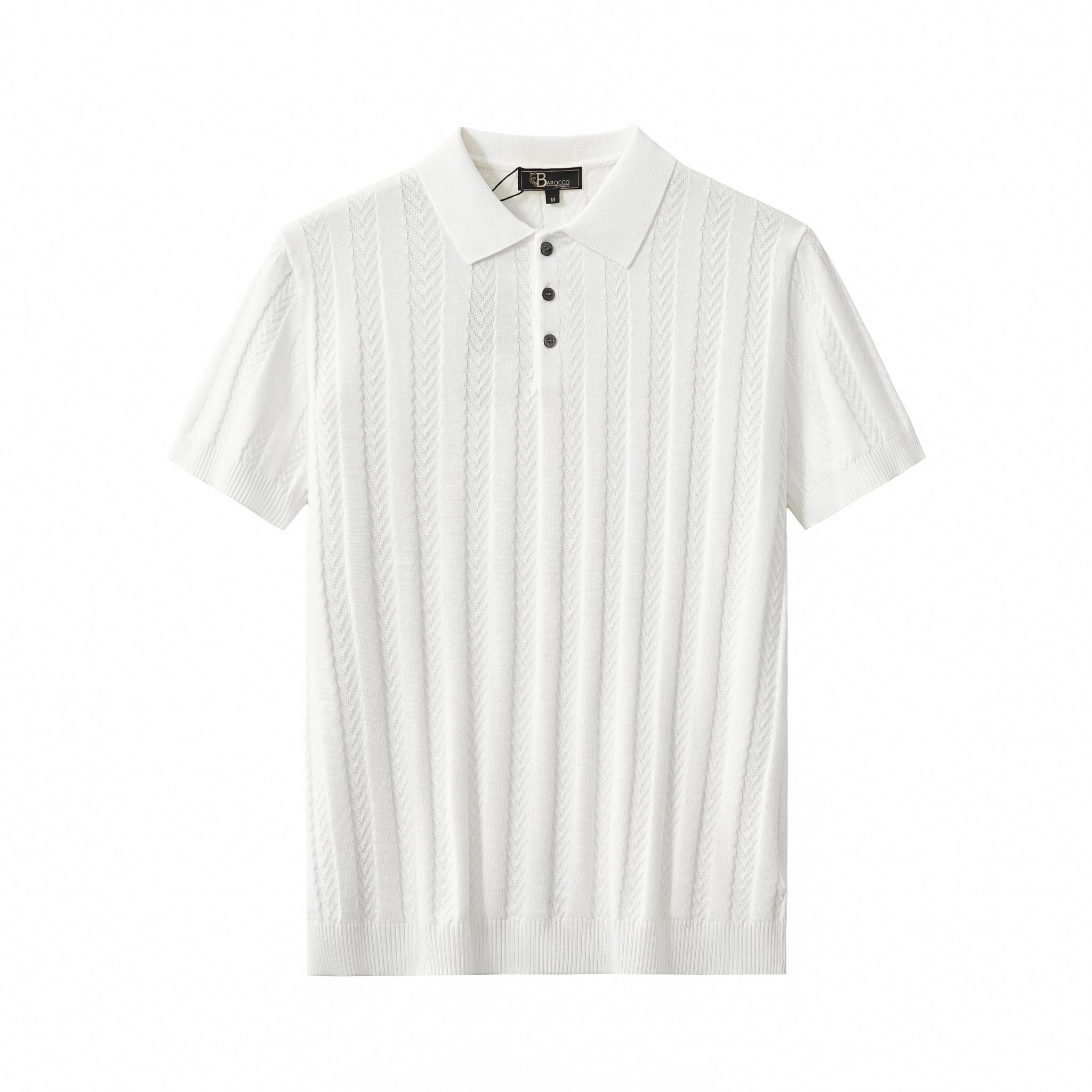 MetroLine Button Polo WHITE - My Men's Shop
