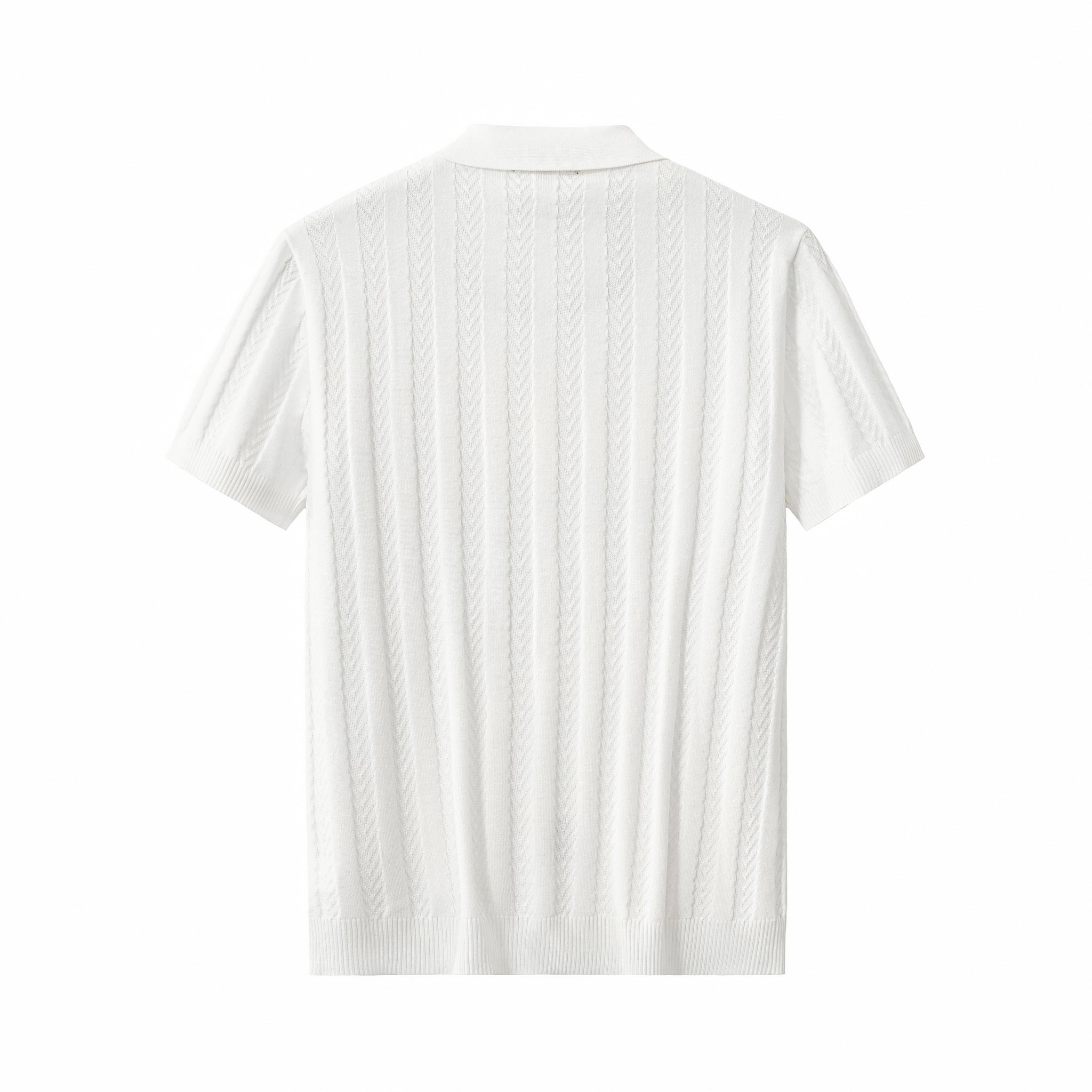 MetroLine Button Polo WHITE - My Men's Shop