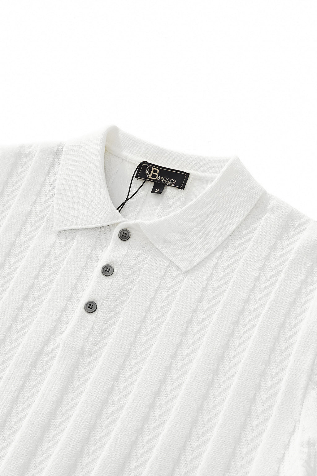 MetroLine Button Polo WHITE - My Men's Shop