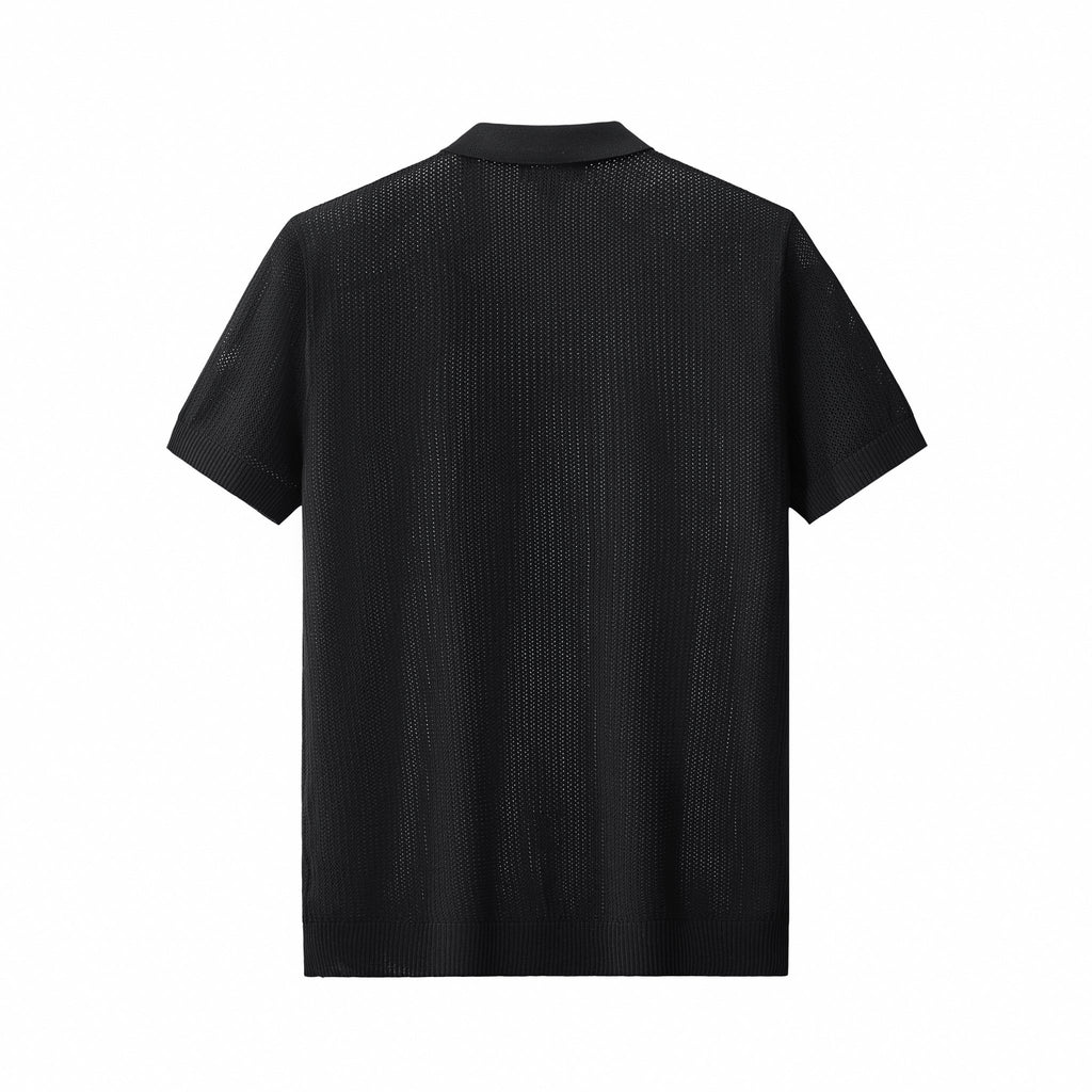 AirFlex Mesh Polo BLACK - My Men's Shop