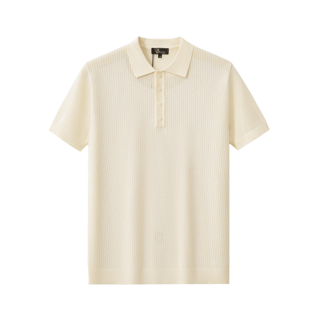 AirFlex Mesh Polo IVORY - My Men's Shop