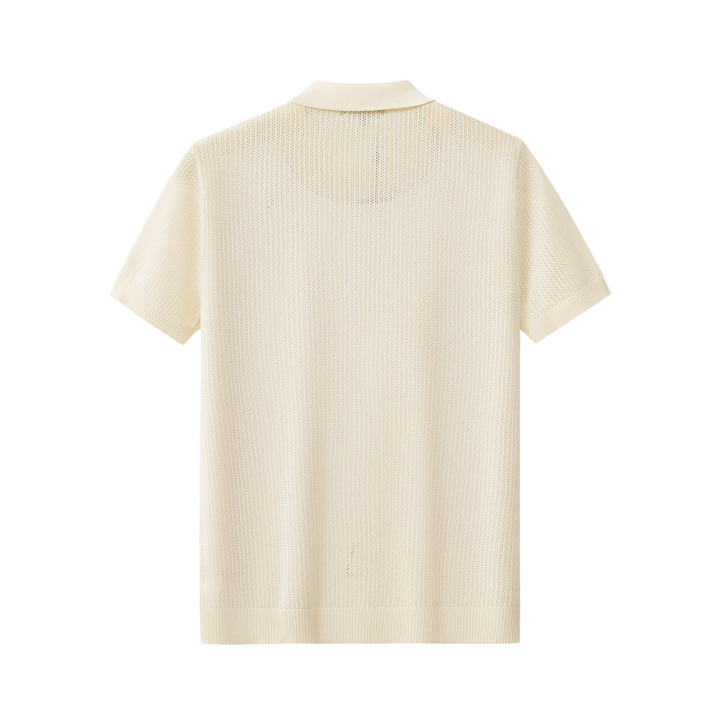 AirFlex Mesh Polo IVORY - My Men's Shop